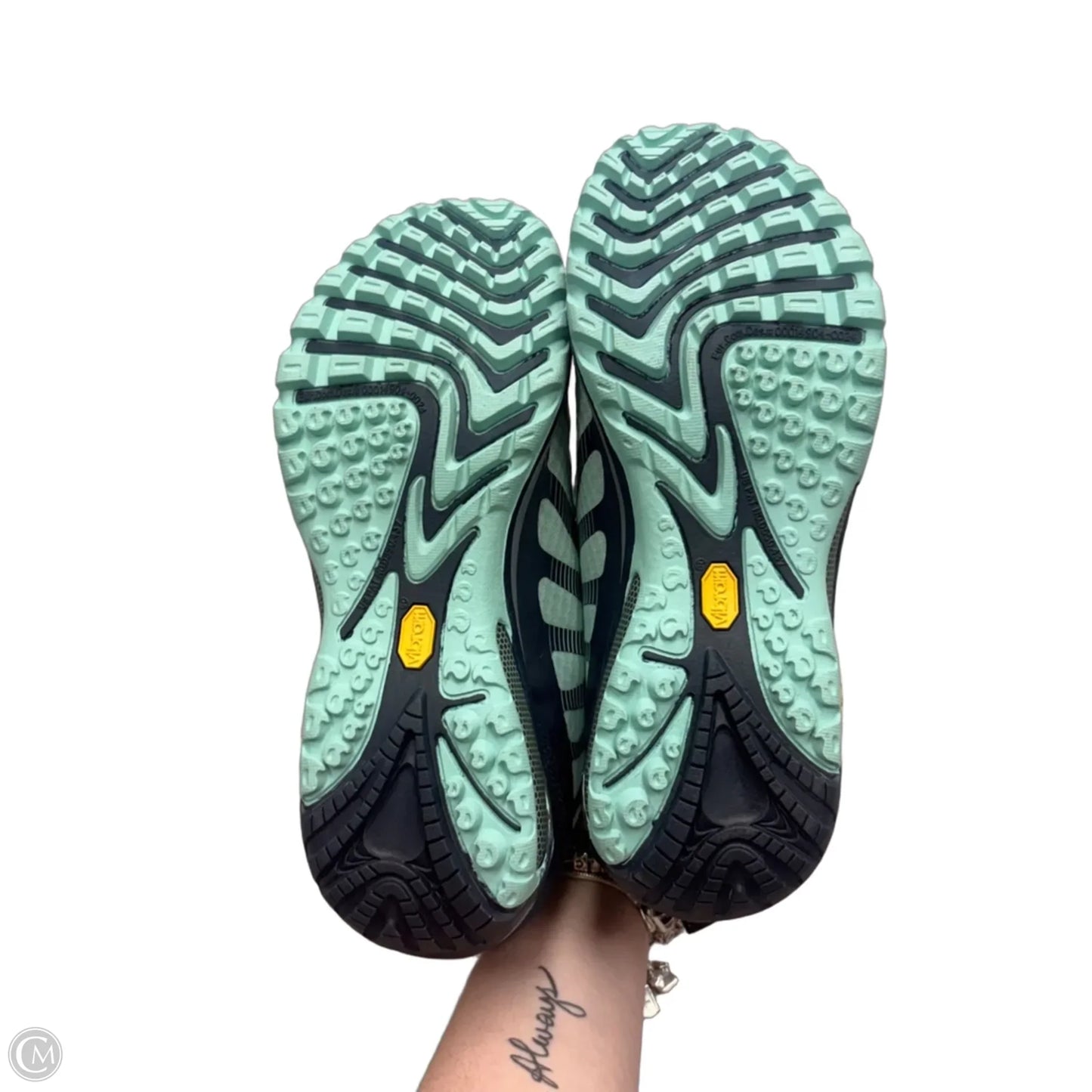 Shoes Hiking By Merrell In Teal, Size: 9