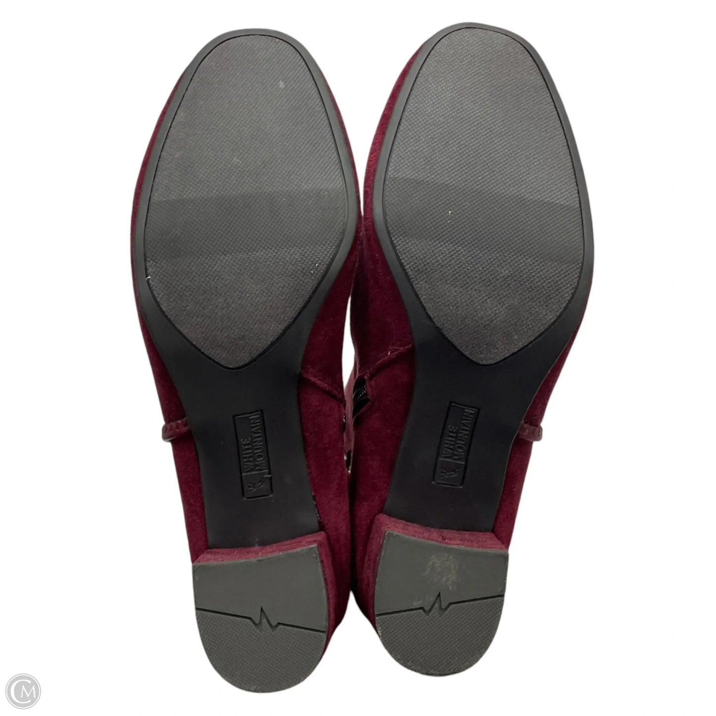 Boots Ankle Heels By White Mountain In Maroon, Size: 8