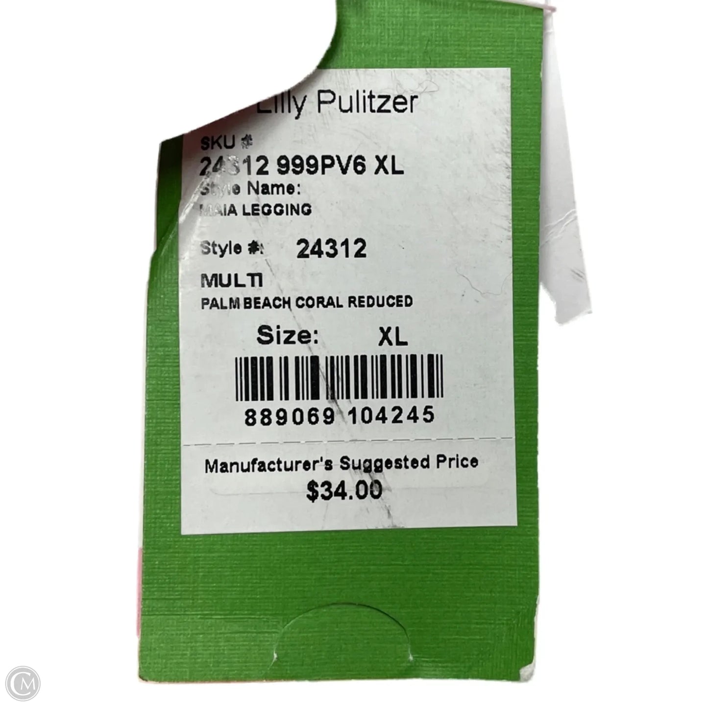 Pants Designer By Lilly Pulitzer In Blue & Pink, Size: Xs