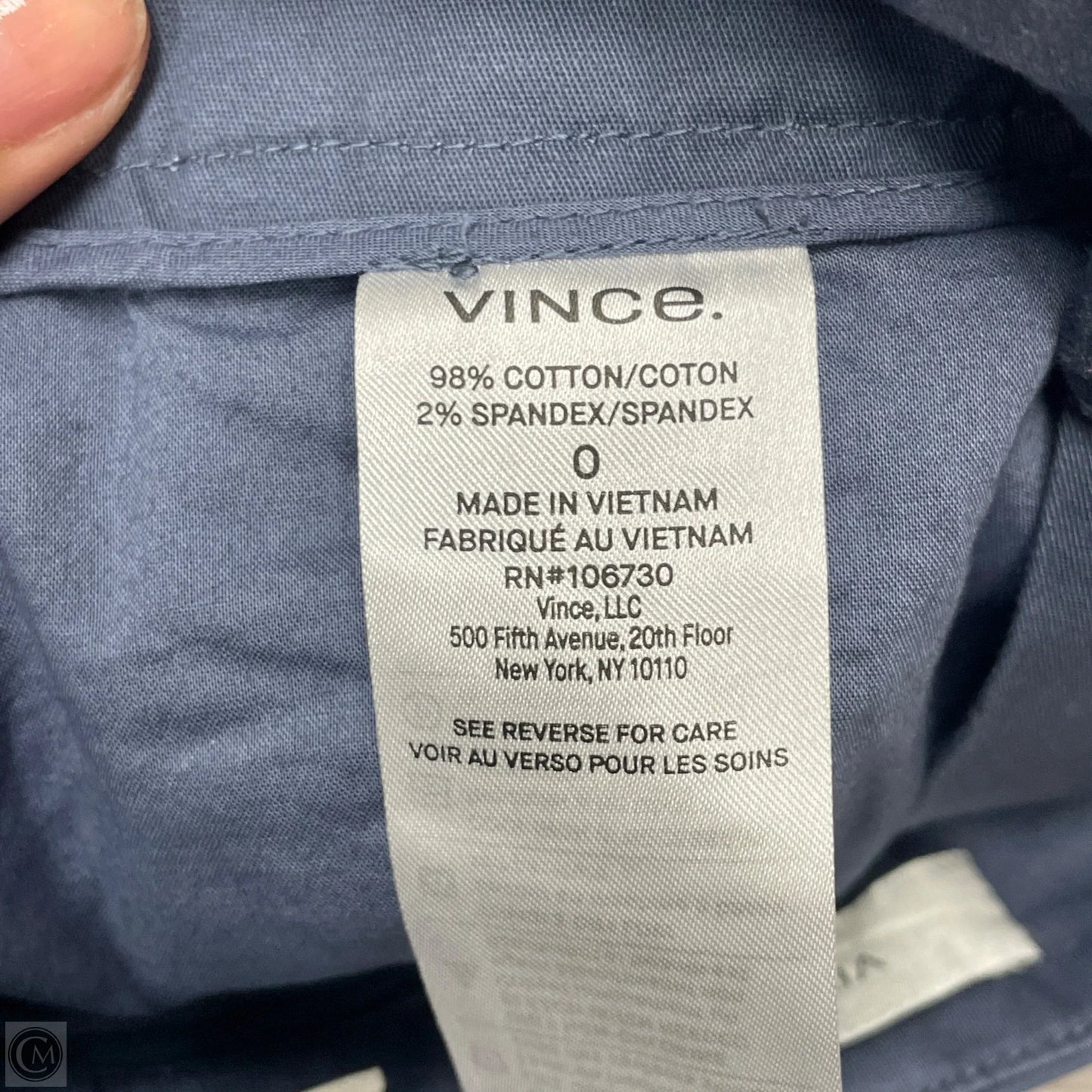 Shorts By Vince In Navy, Size: 0