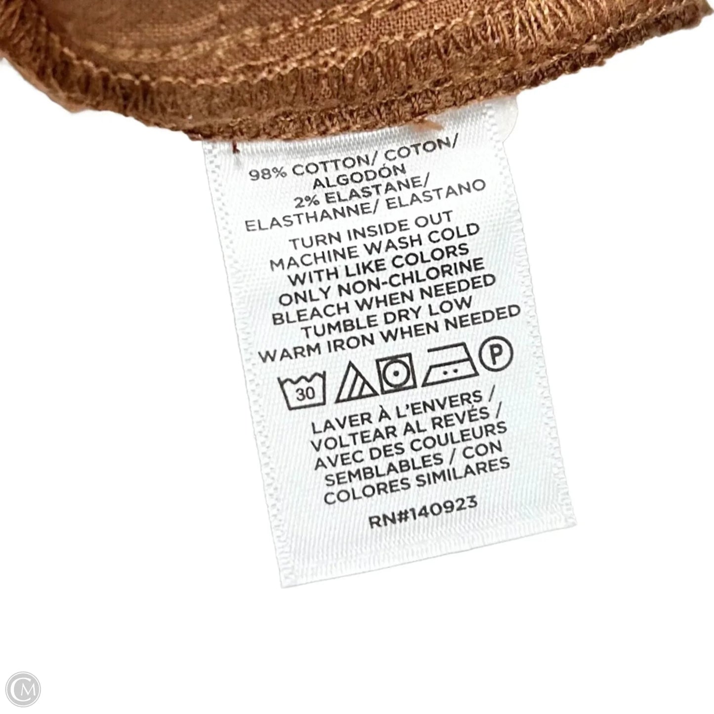 Jeans Cropped By Loft In Brown Denim, Size: 0