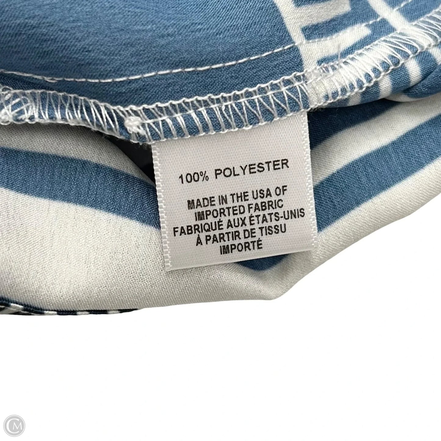 Dress Designer By Misa In Blue & White, Size: S