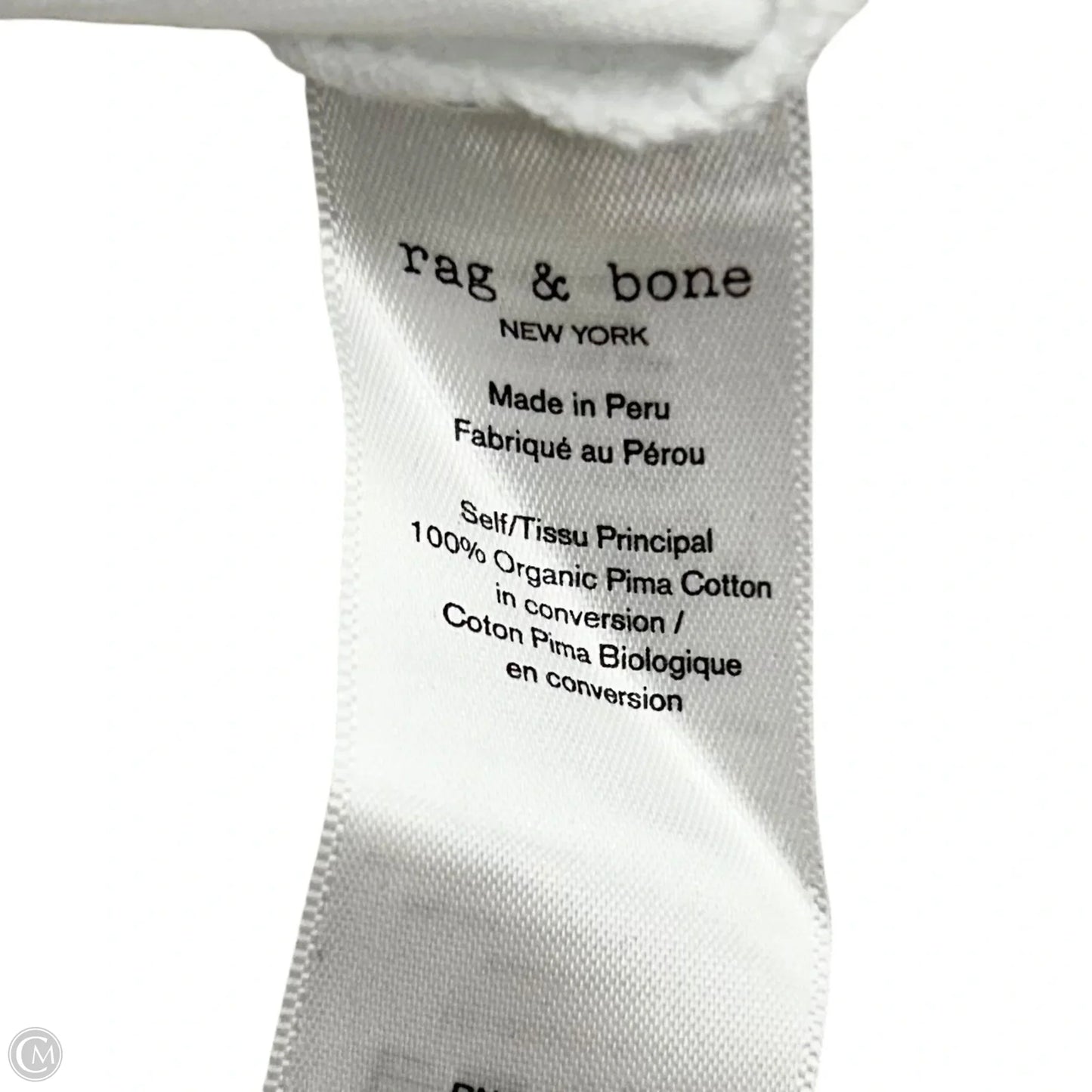 Top Short Sleeve By Rag And Bone In White, Size: S