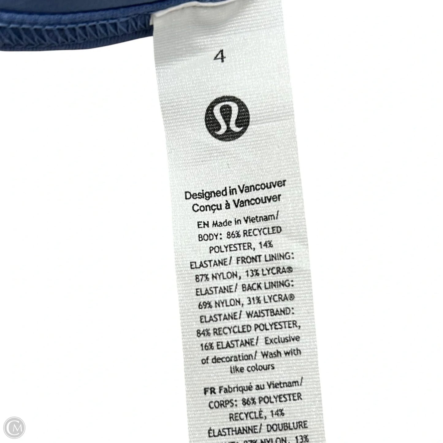 Athletic Skort By Lululemon In Blue, Size: S