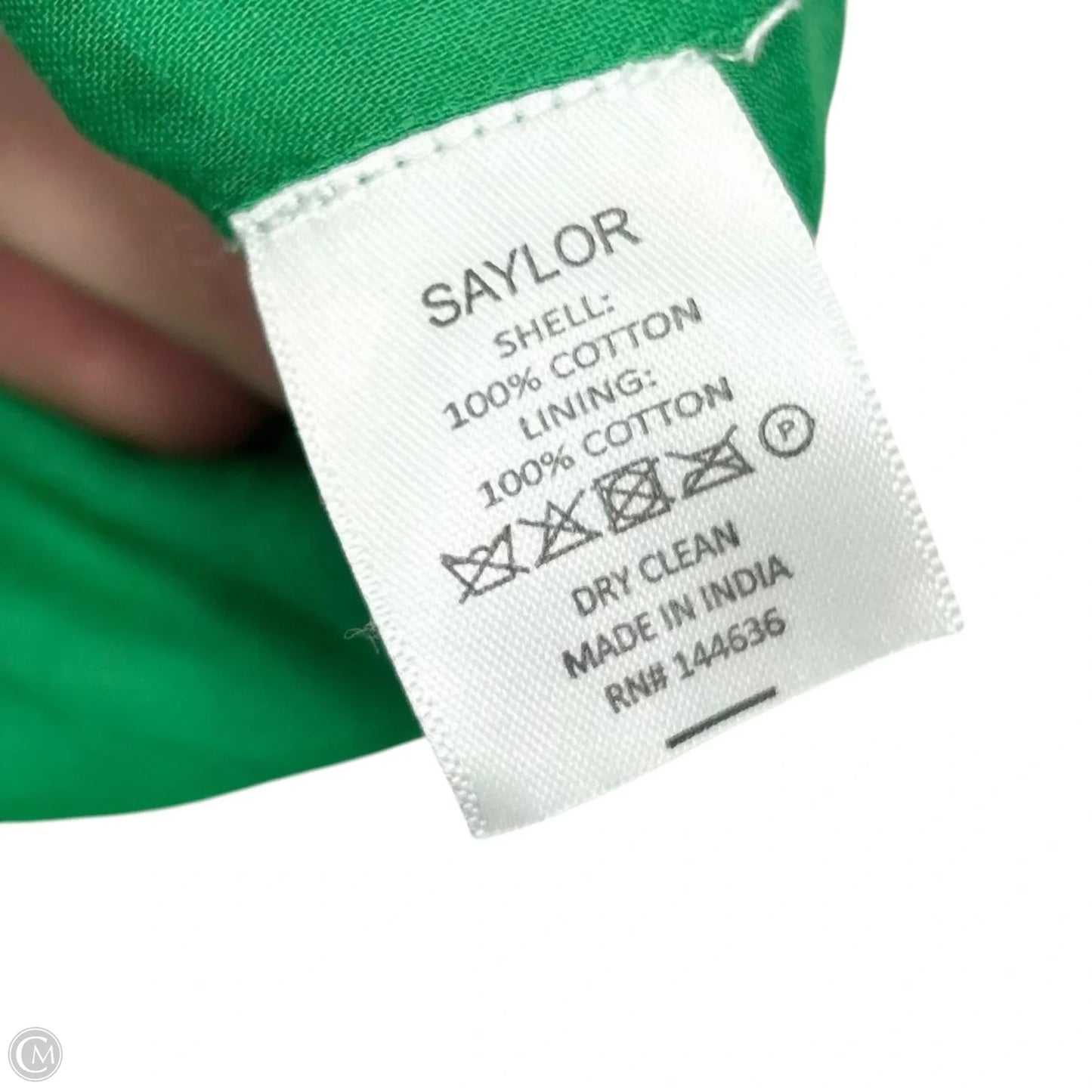 Dress Casual Short By Saylor In Green & White, Size: S