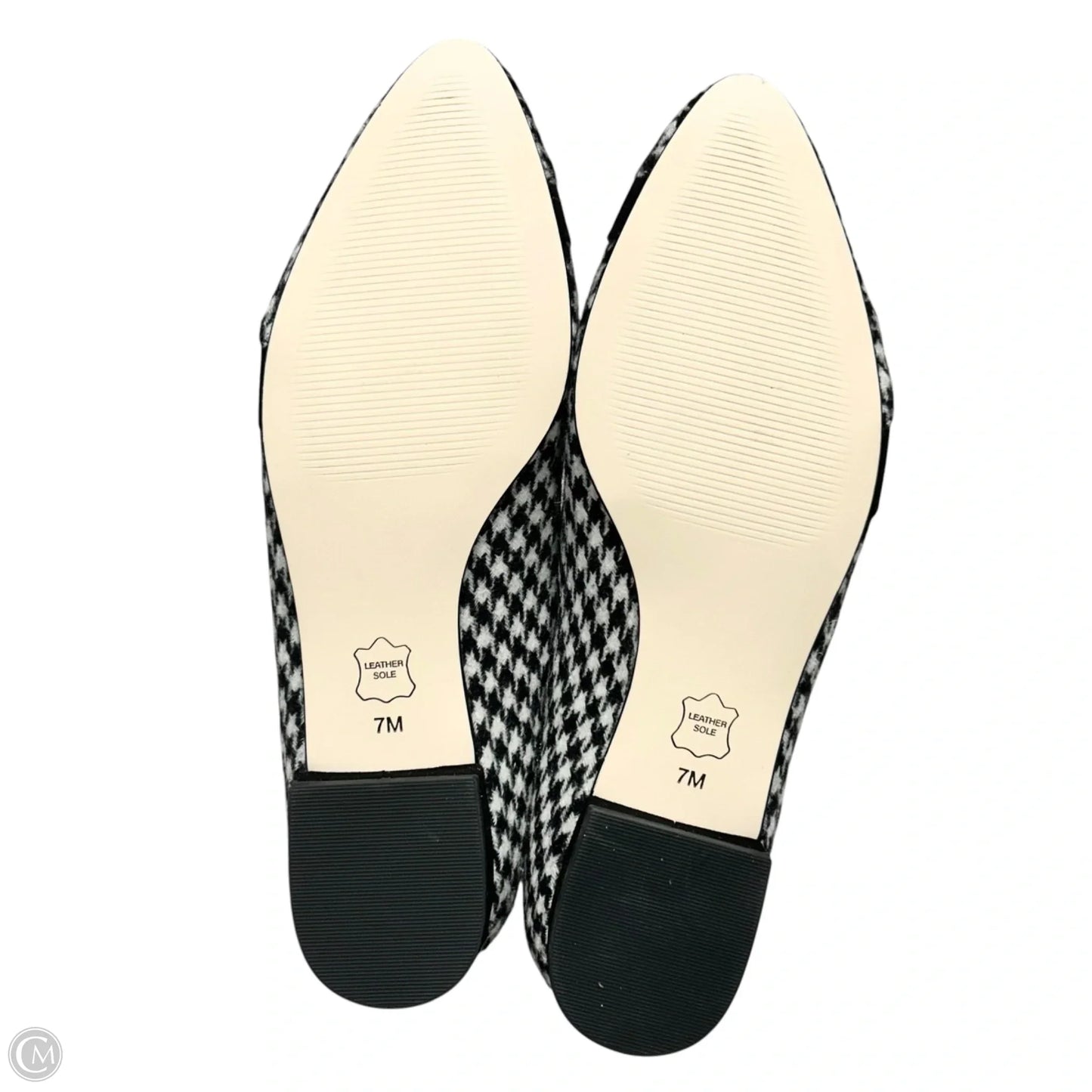 Shoes Flats By Talbots In Black & White, Size: 7