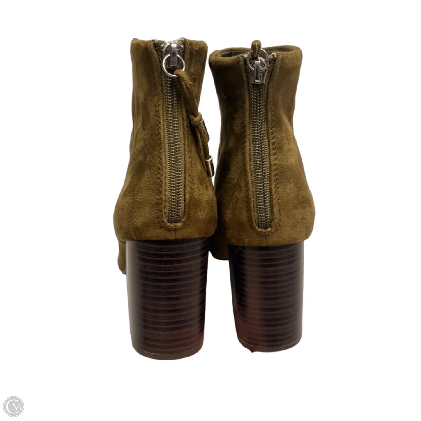 Boots Ankle Heels In Green, Size: 9