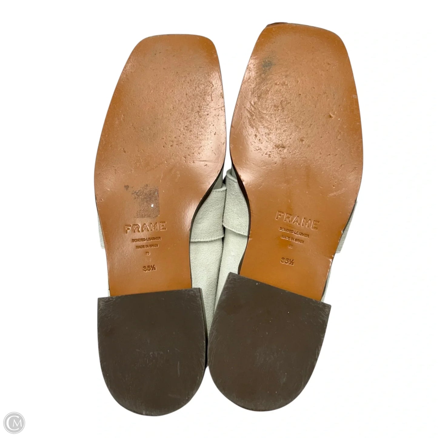 Shoes Flats By Frame In Grey, Size: 5.5