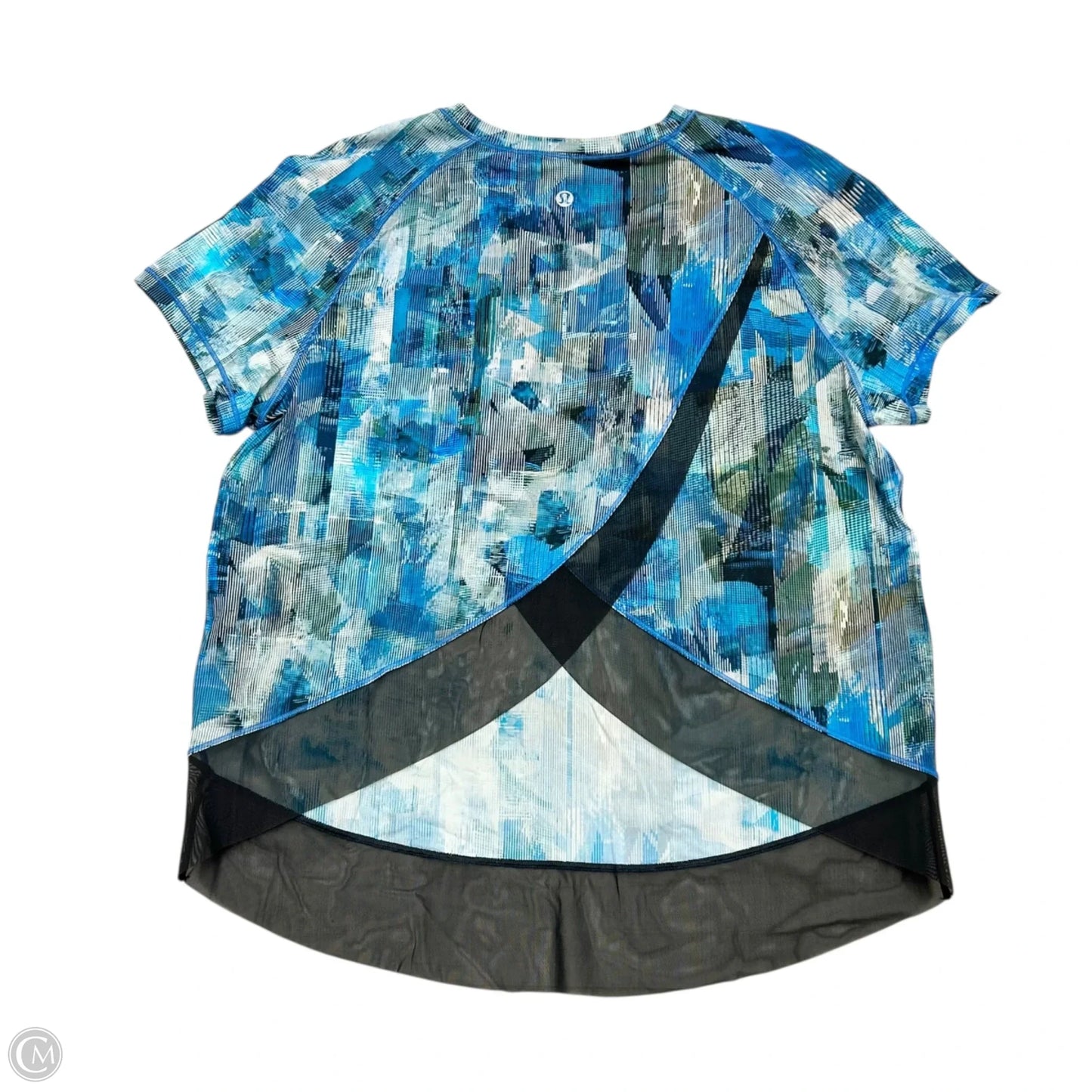 Athletic Top Short Sleeve By Lululemon In Blue, Size: S