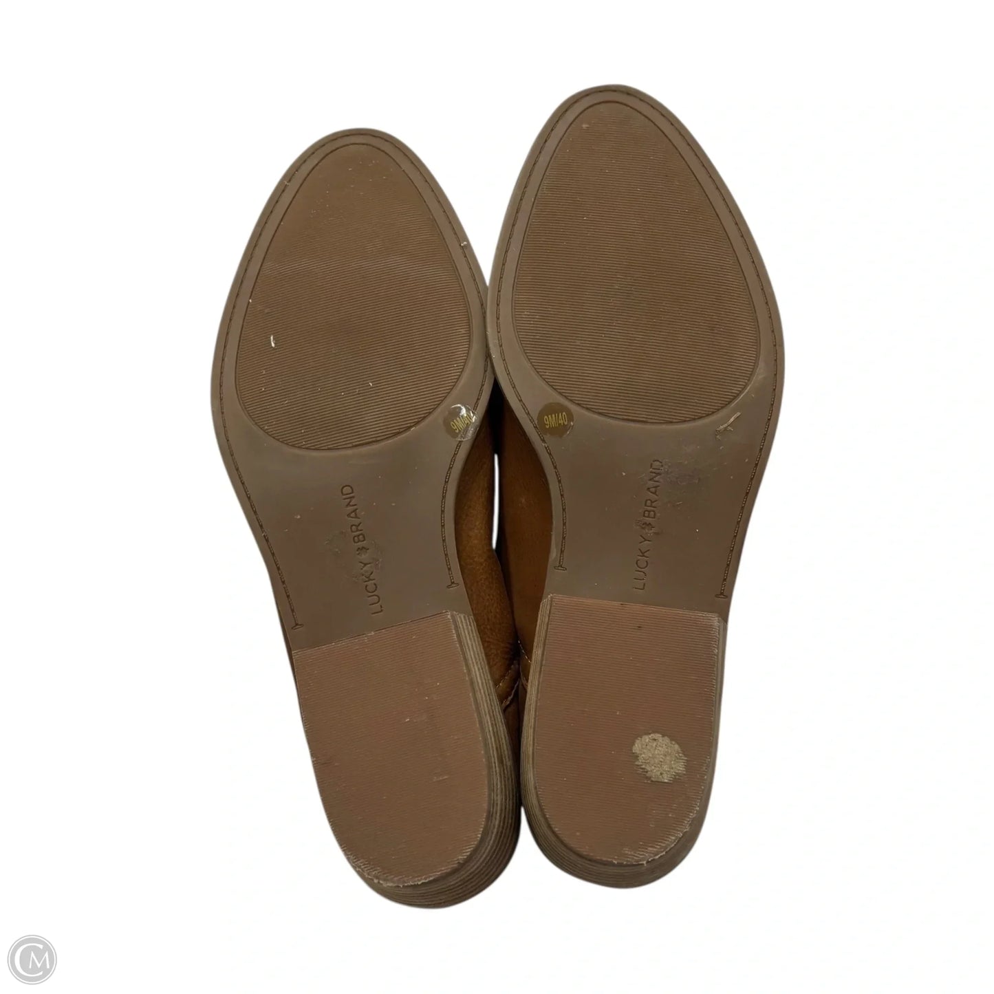 Boots Leather By Lucky Brand In Tan, Size: 9