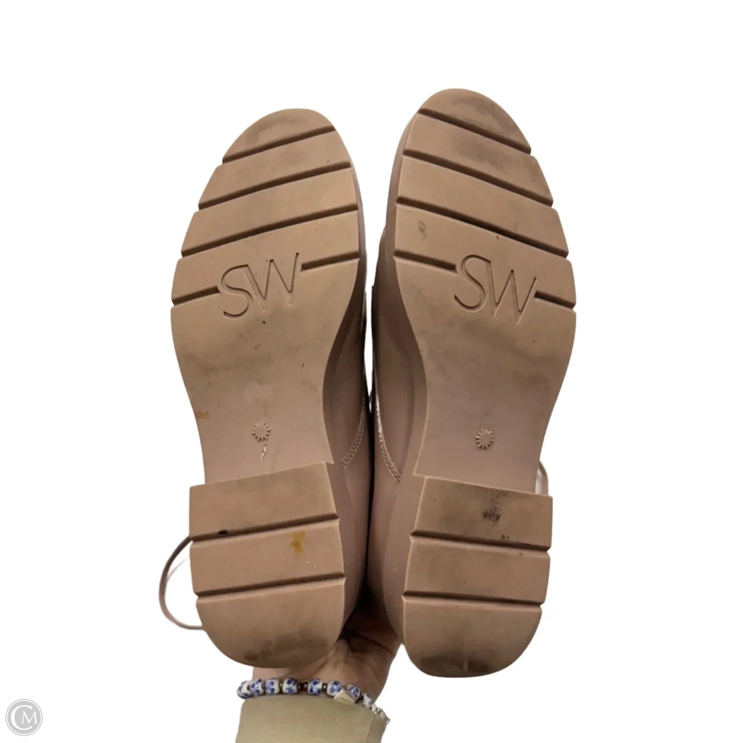 Boots Designer By Stuart Weitzman In Taupe, Size: 8