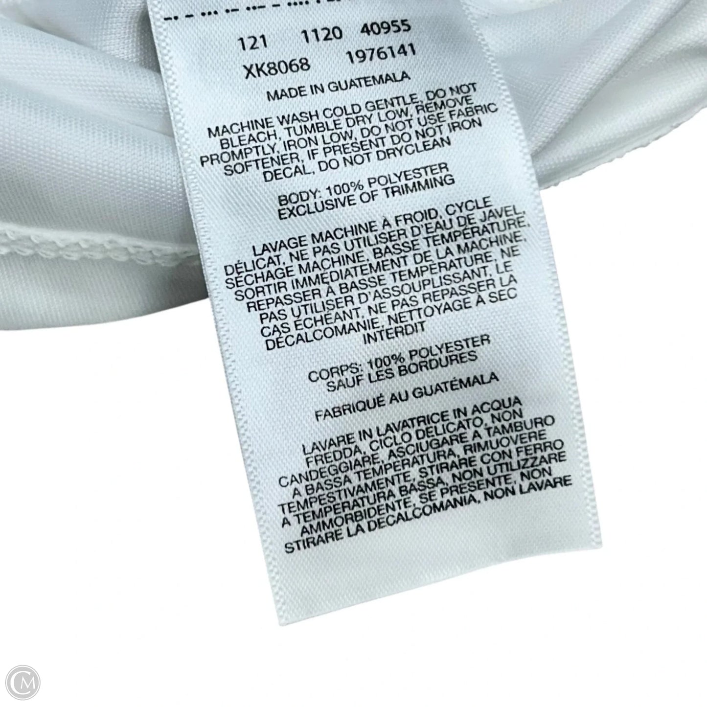 Athletic Top Long Sleeve Crewneck By Columbia In Blue & White, Size: L