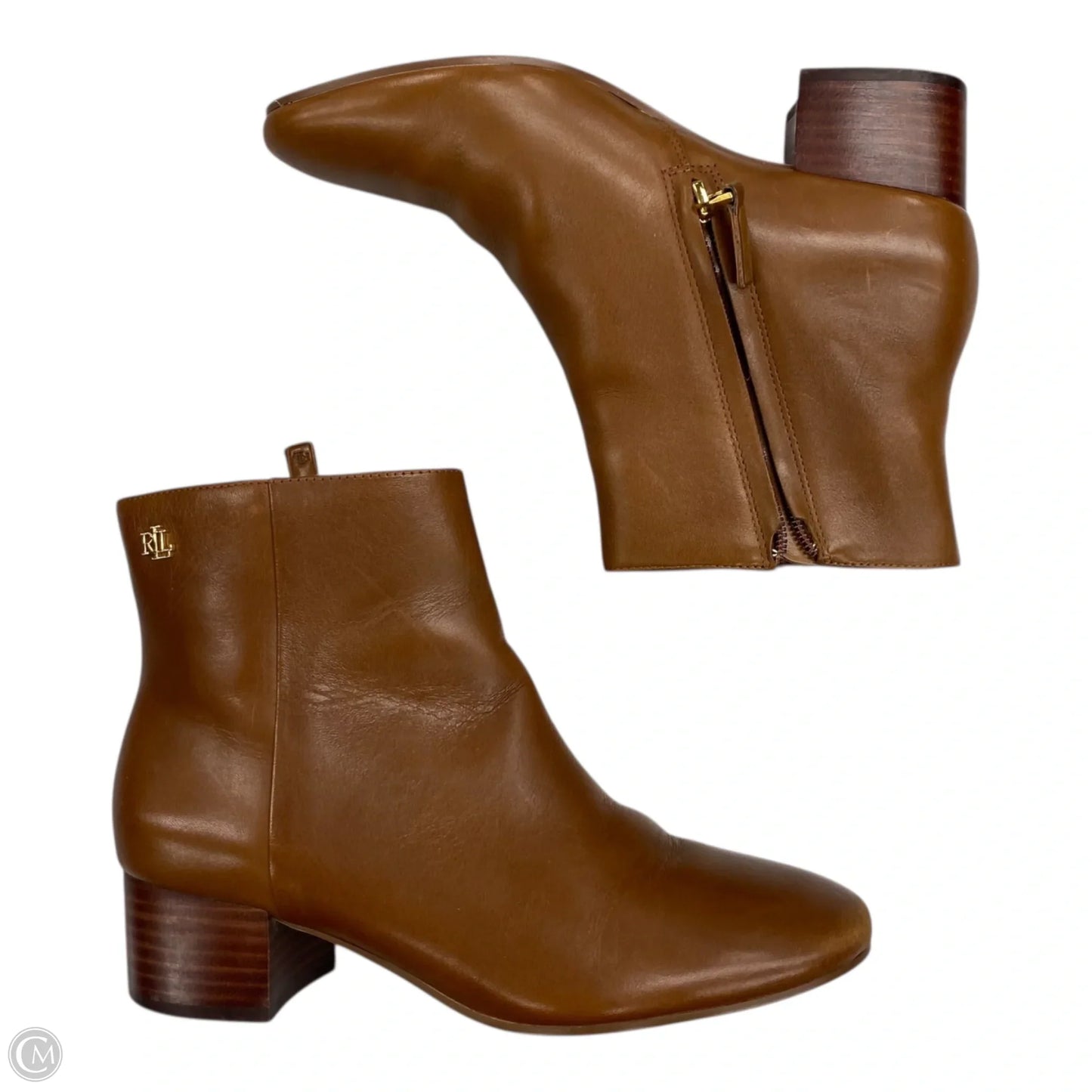 Boots Leather By Lauren By Ralph Lauren In Brown, Size: 6