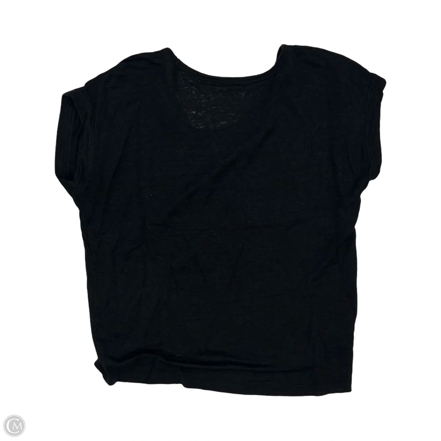 Top Short Sleeve By Loft In Black, Size: Xs