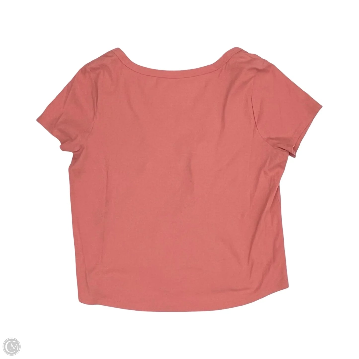 Top Short Sleeve By Falls Creek In Pink, Size: 1x