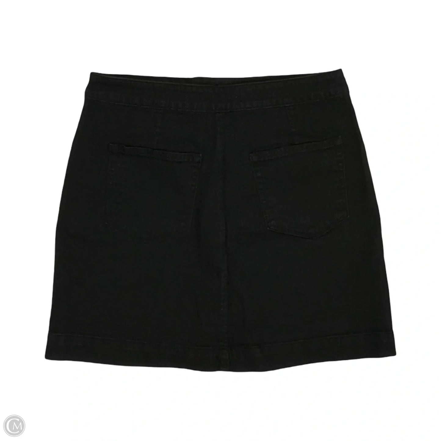 Skirt Mini & Short By Loft In Black Denim, Size: 8