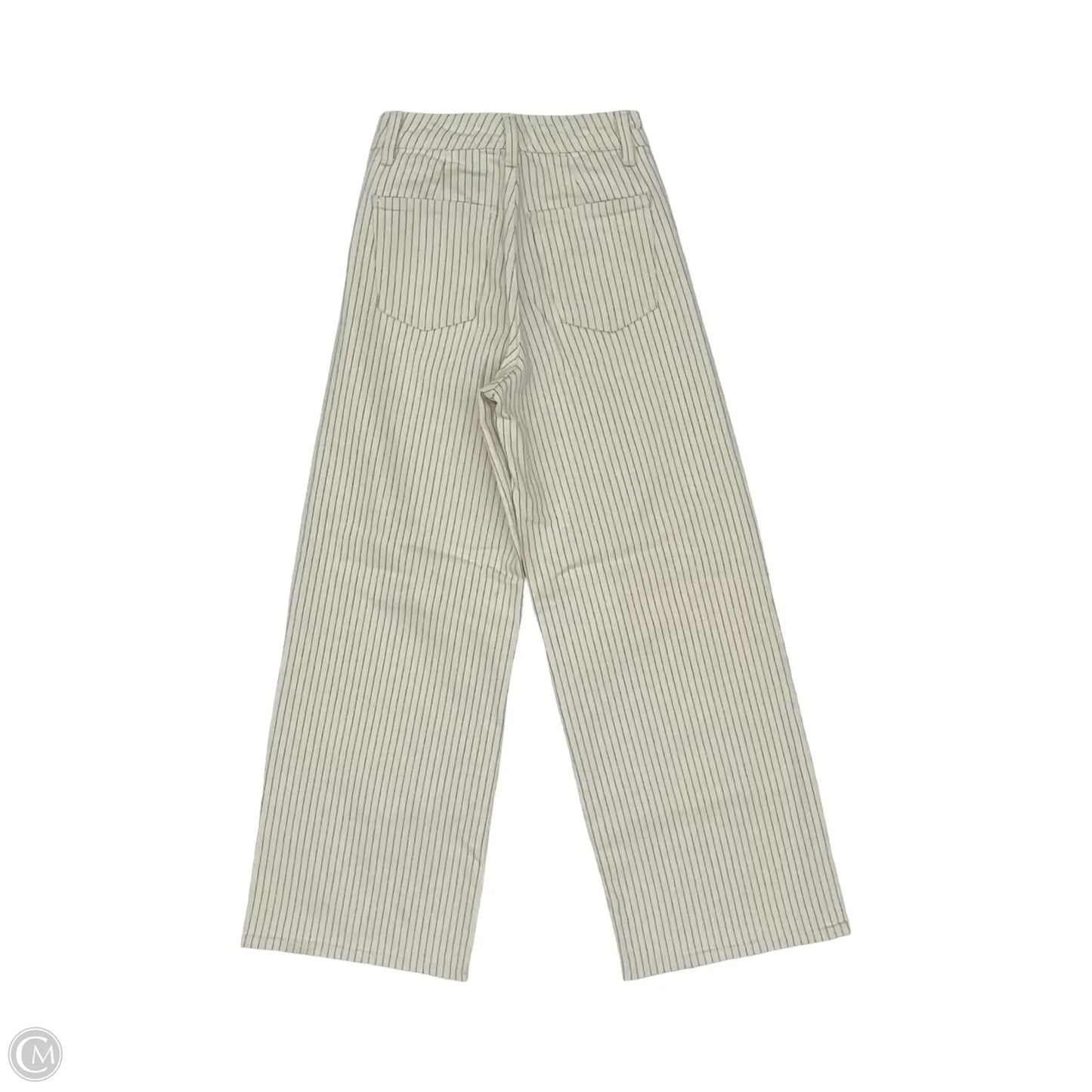 Jeans Wide Leg By Universal Thread In Striped Pattern, Size: 0