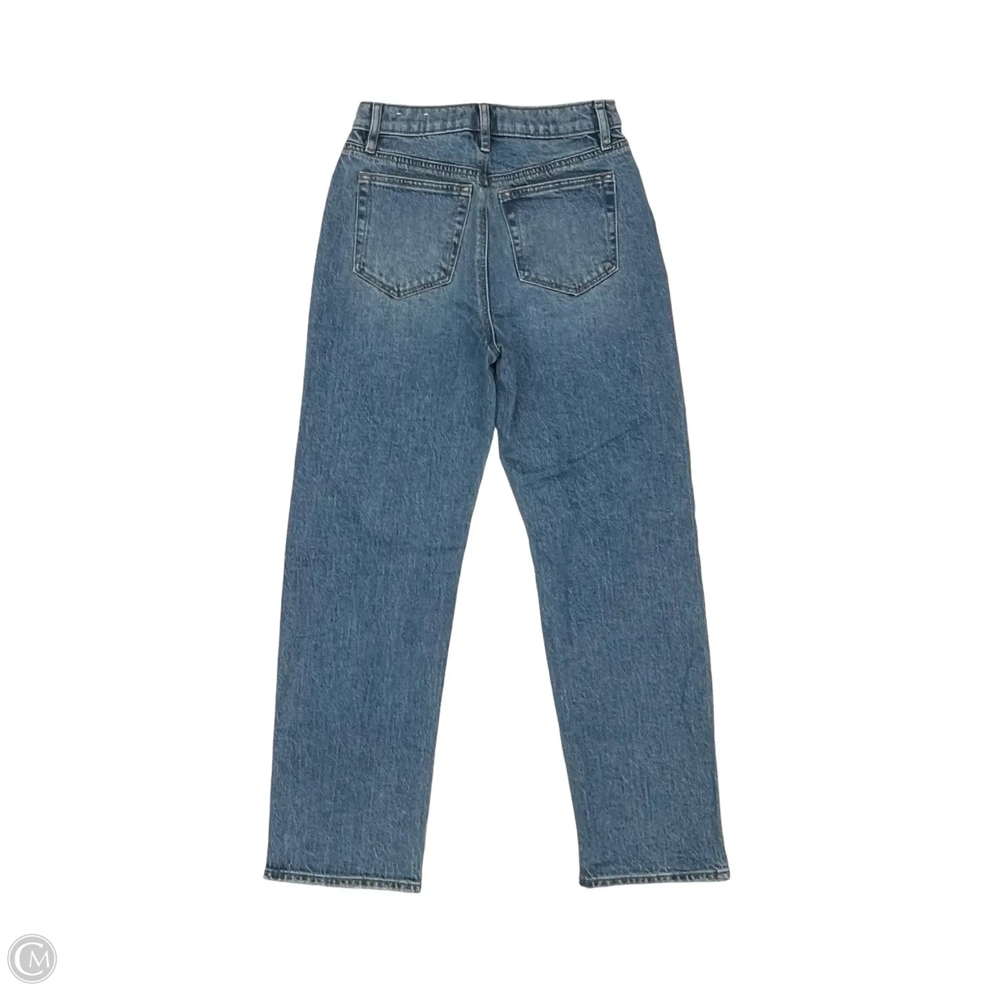 Jeans Straight By Loft In Blue Denim, Size: 00