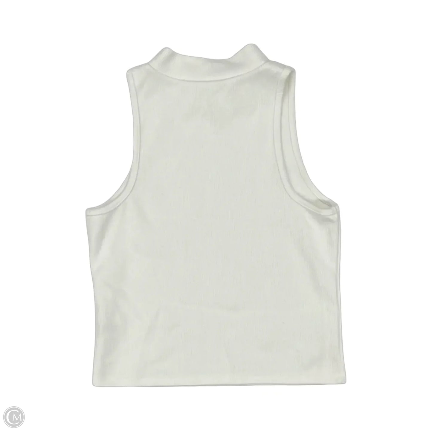 Top Sleeveless By A New Day In Cream, Size: M