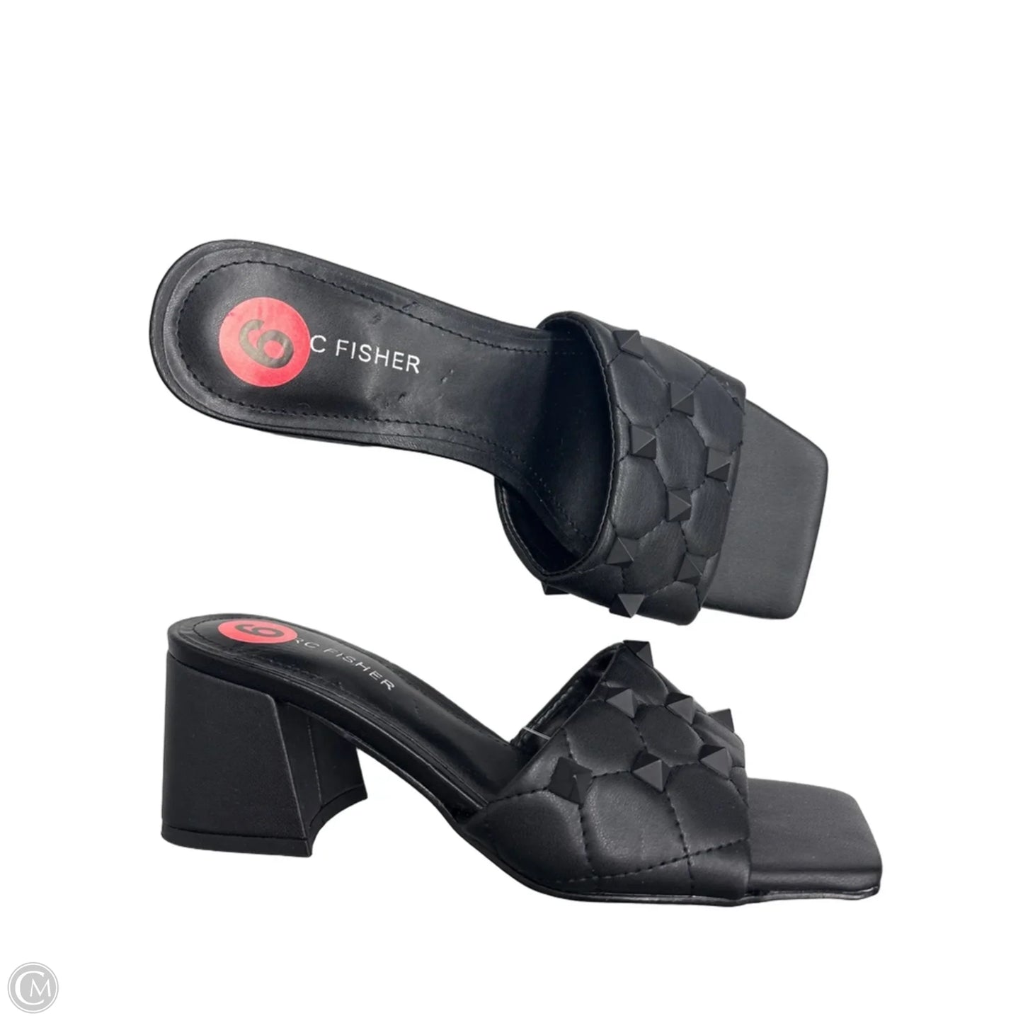 Sandals Heels Block By Marc Fisher In Black, Size: 6
