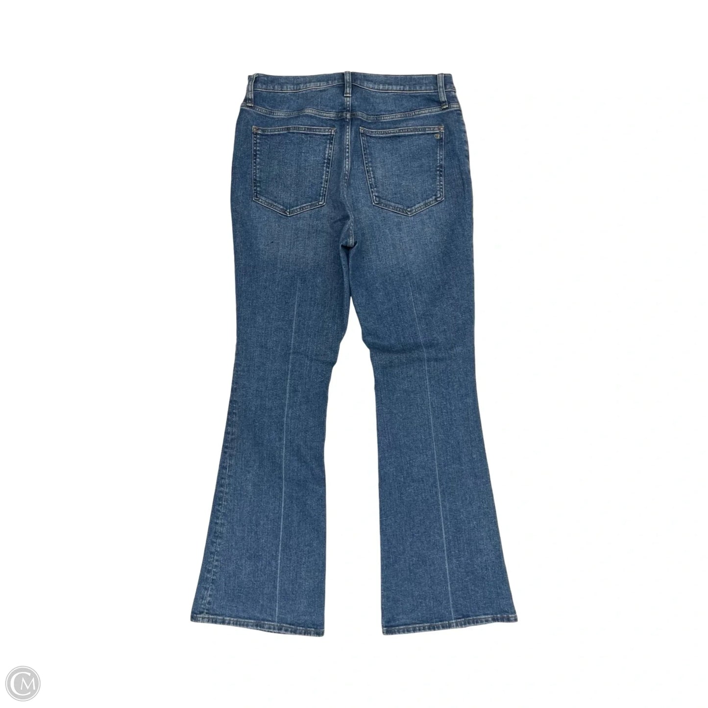 Jeans Flared By Madewell In Blue Denim, Size: 12tall