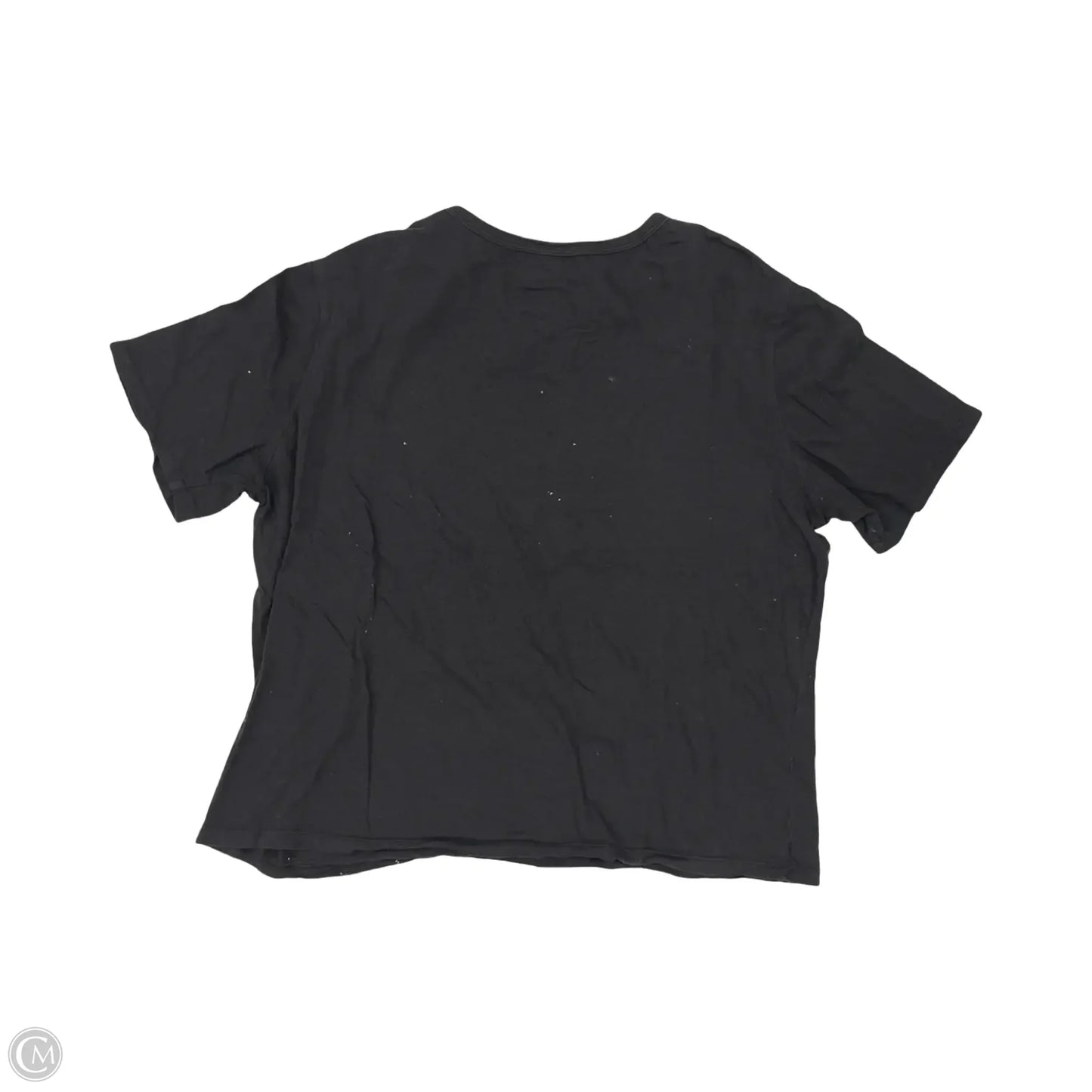 Top Short Sleeve By Clothes Mentor In Black, Size: L