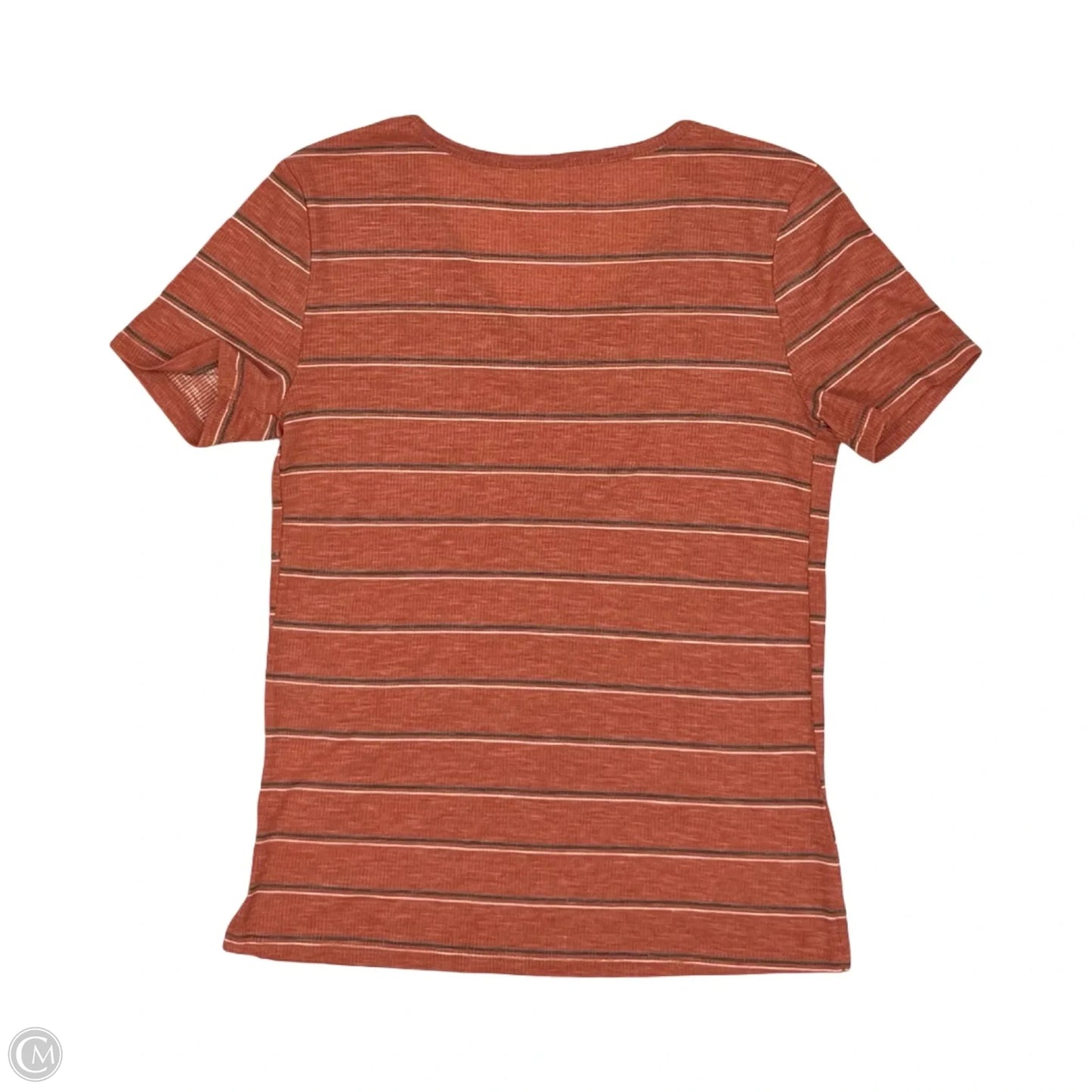 Top Short Sleeve By Maurices In Striped Pattern, Size: S