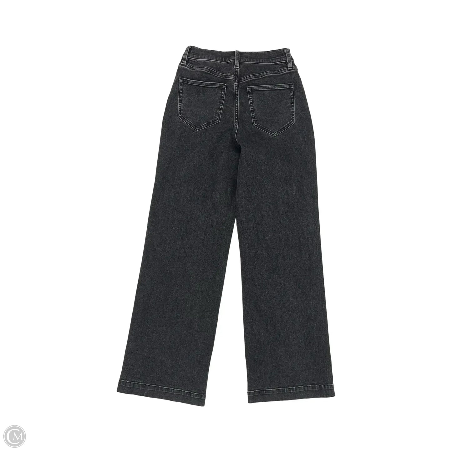 Jeans Wide Leg By Lands End In Black Denim, Size: 2