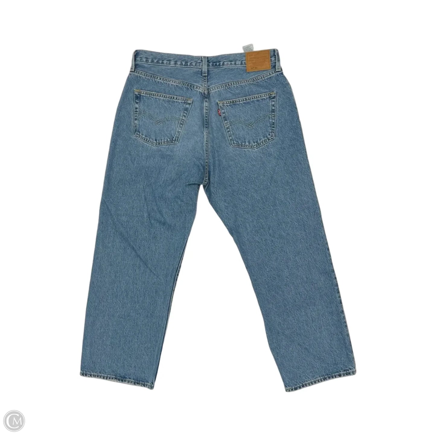 Jeans Straight By Levis In Blue Denim, Size: 16
