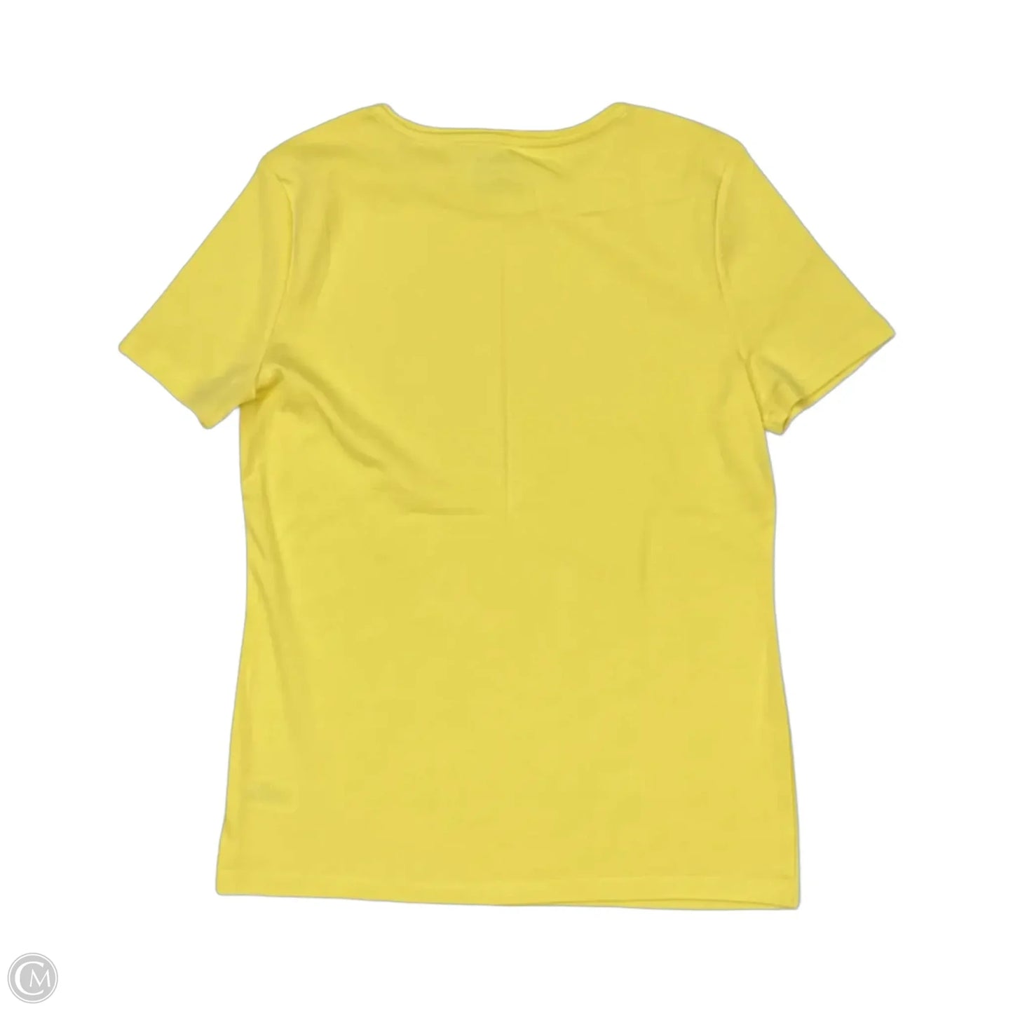 Top Short Sleeve By Talbots In Yellow, Size: M