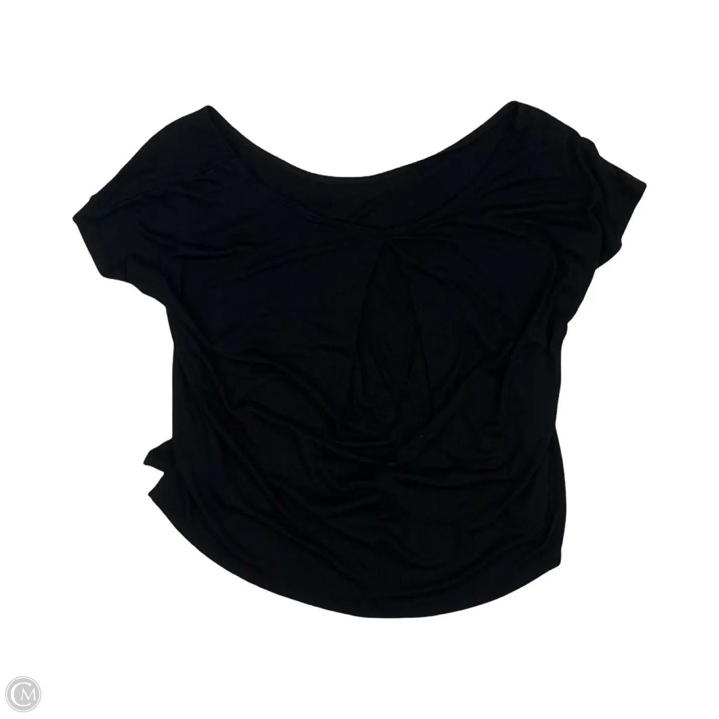 Athletic Top Short Sleeve By Old Navy In Black, Size: S