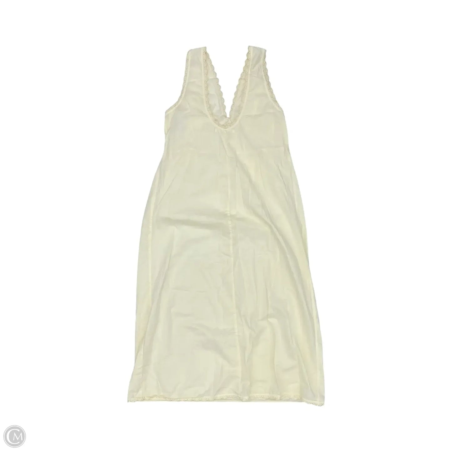Dress Casual Midi By Clothes Mentor In Cream, Size: M