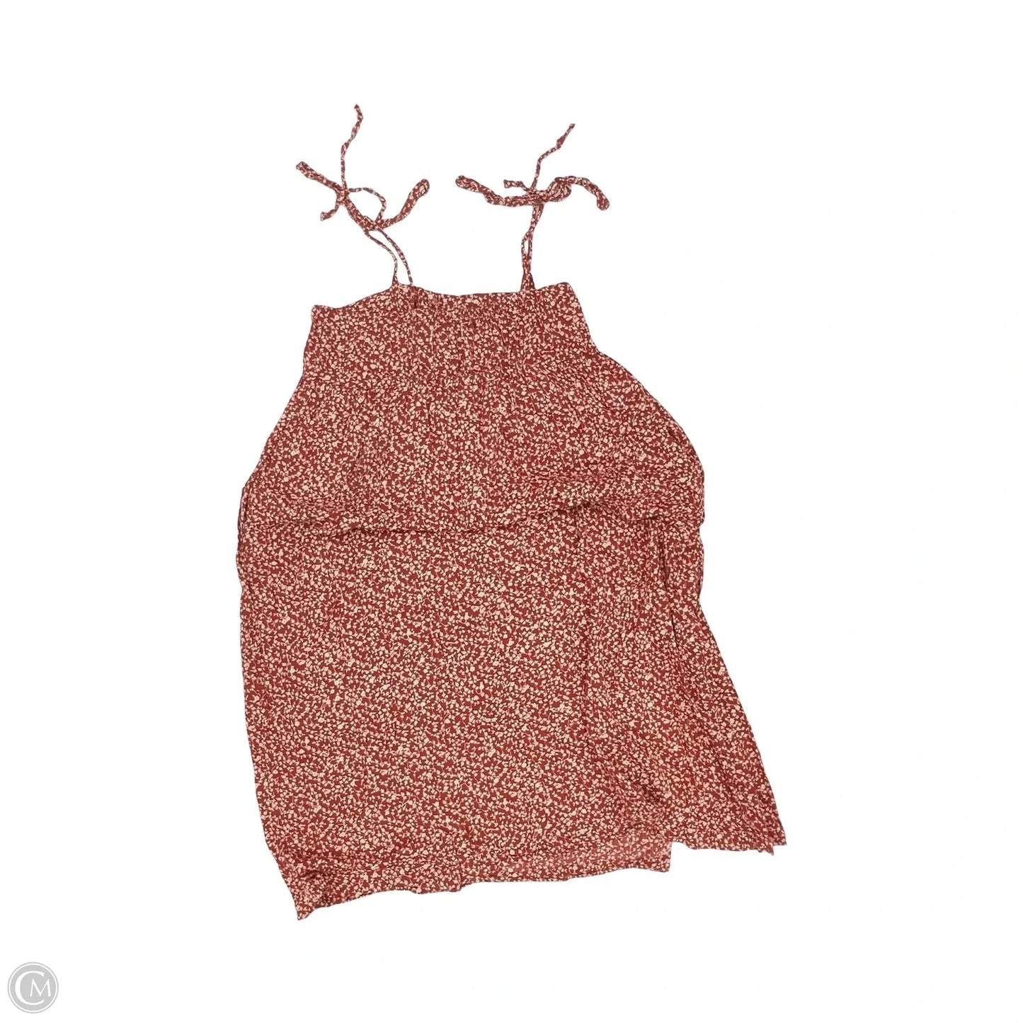 Dress Casual Midi By Old Navy In Orange & Tan, Size: Xl