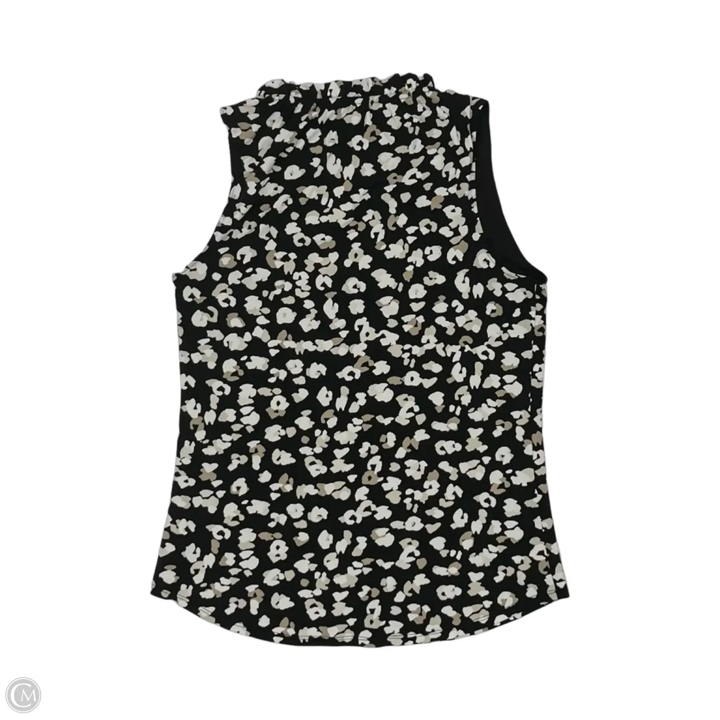 Blouse Sleeveless By White House Black Market In Black & Cream, Size: Xs