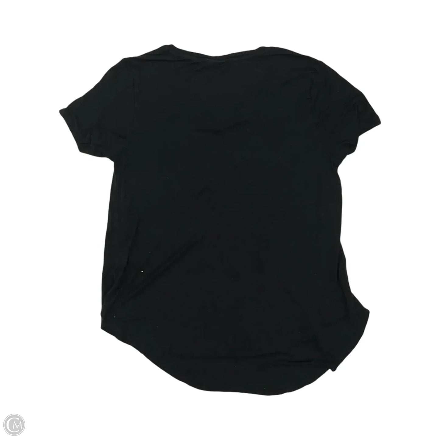 Top Short Sleeve By Clothes Mentor In Black, Size: L
