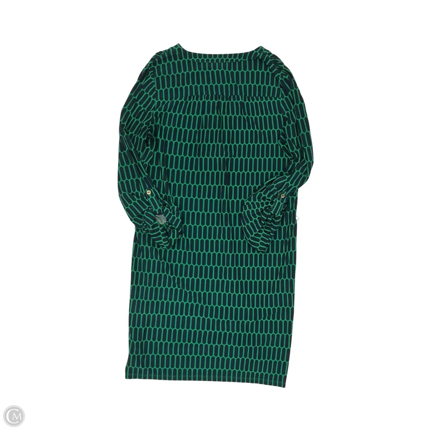Dress Designer By Michael Kors In Blue & Green, Size: L