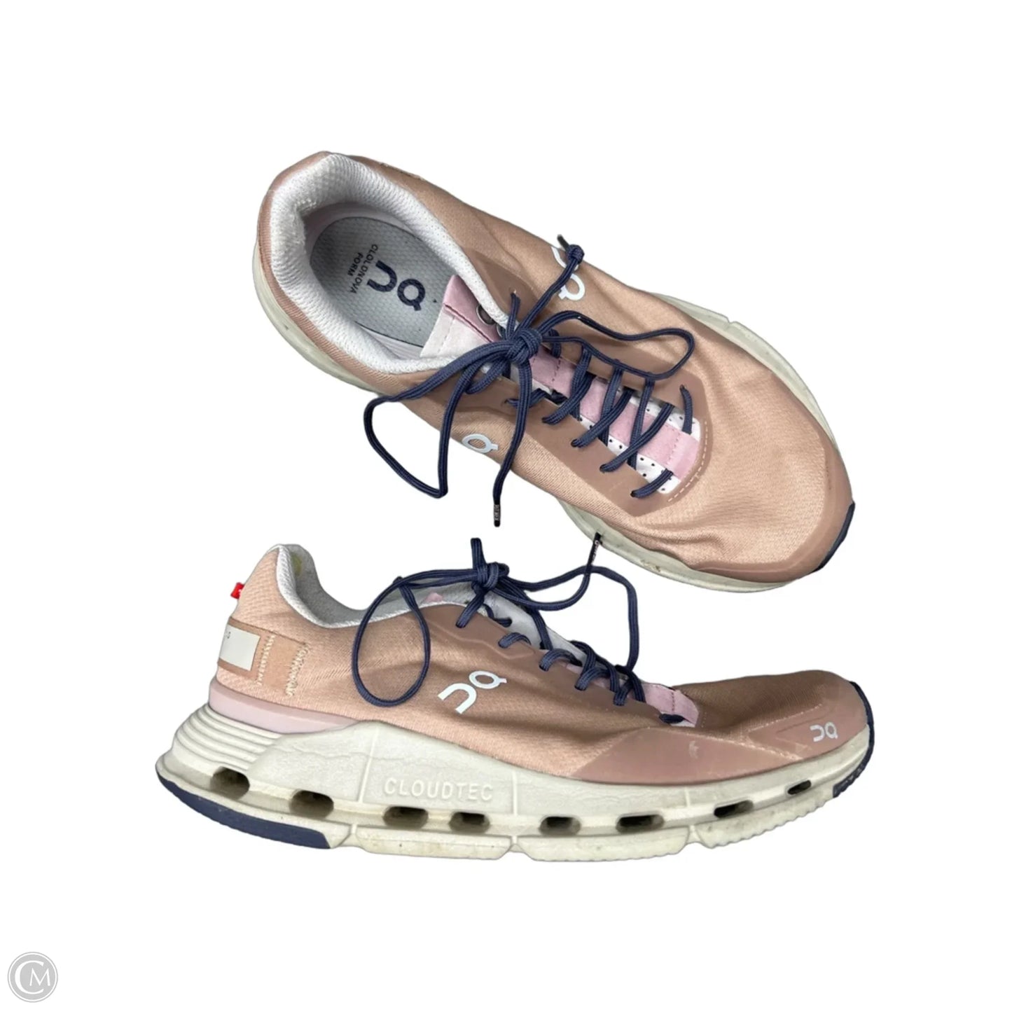 Shoes Athletic By On Cloud In Blue & Tan, Size: 7.5