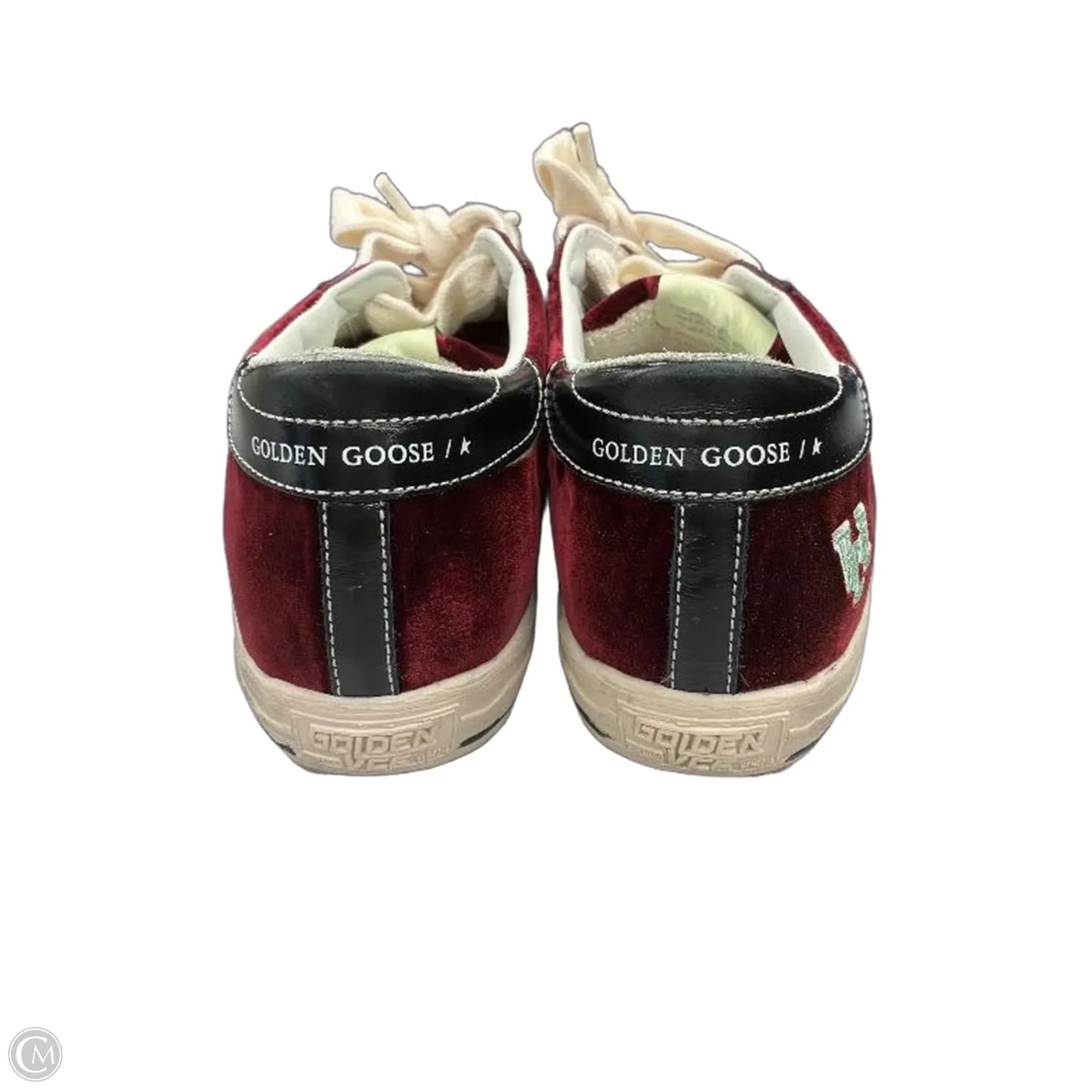 Shoes Luxury Designer By Golden Goose In Black & Red, Size: 9.5