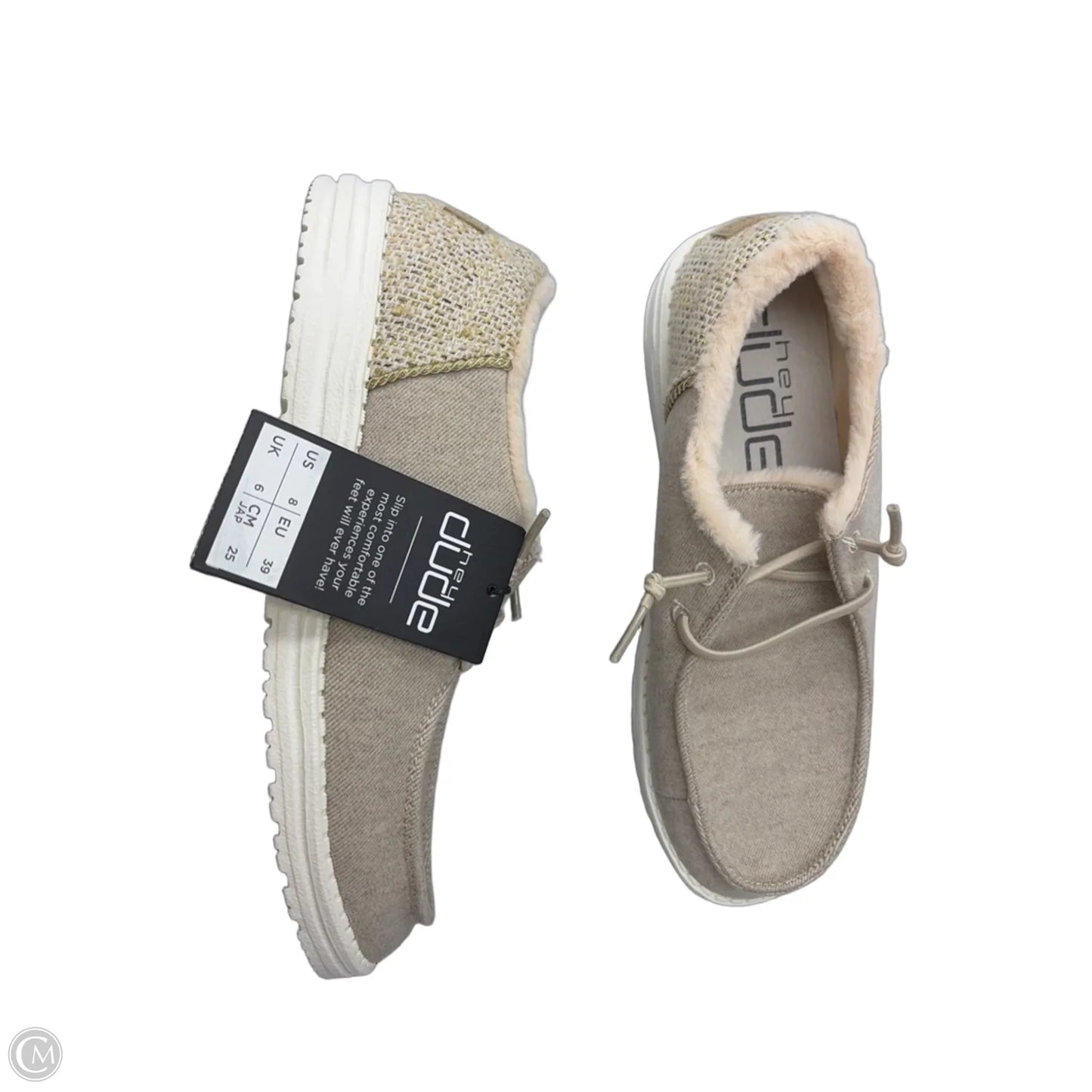 Shoes Flats By Hey Dude In Tan, Size: 8