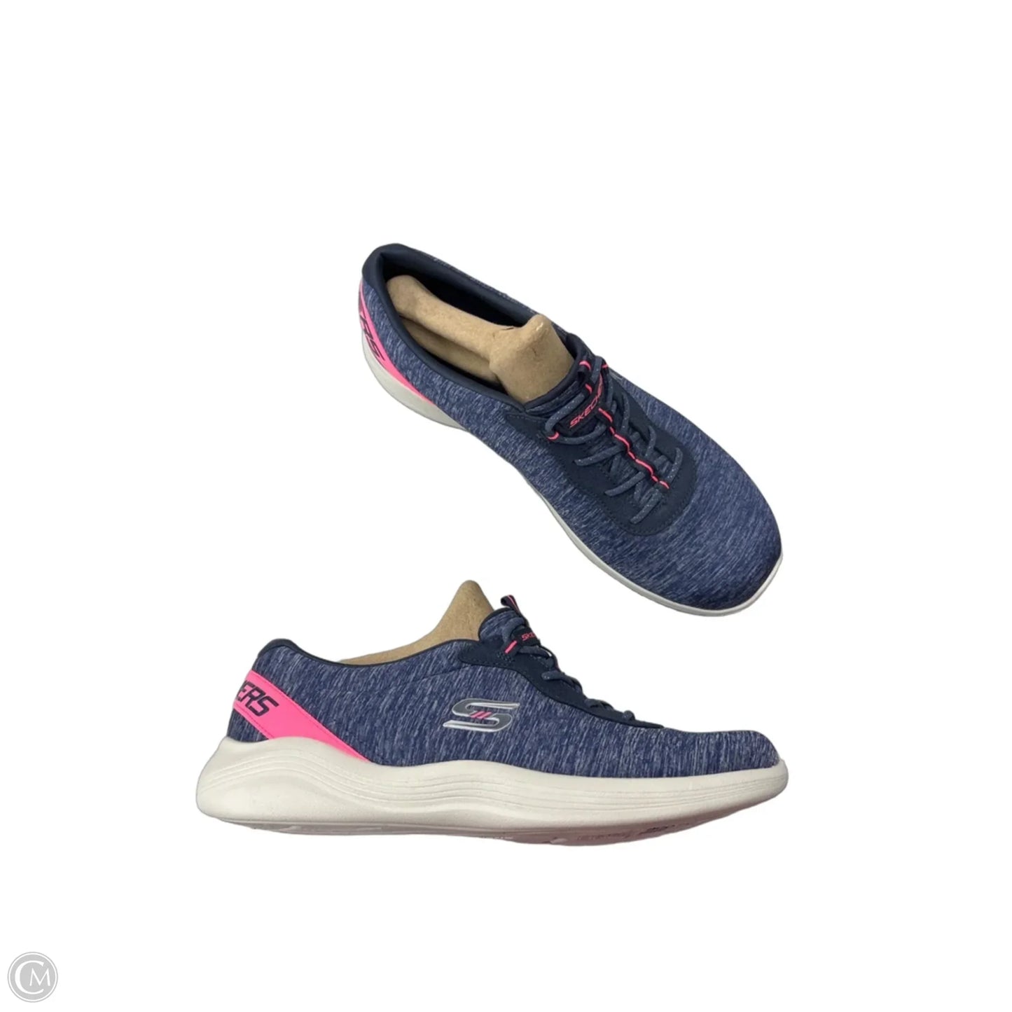 Shoes Sneakers By Skechers In Blue & Orange, Size: 10