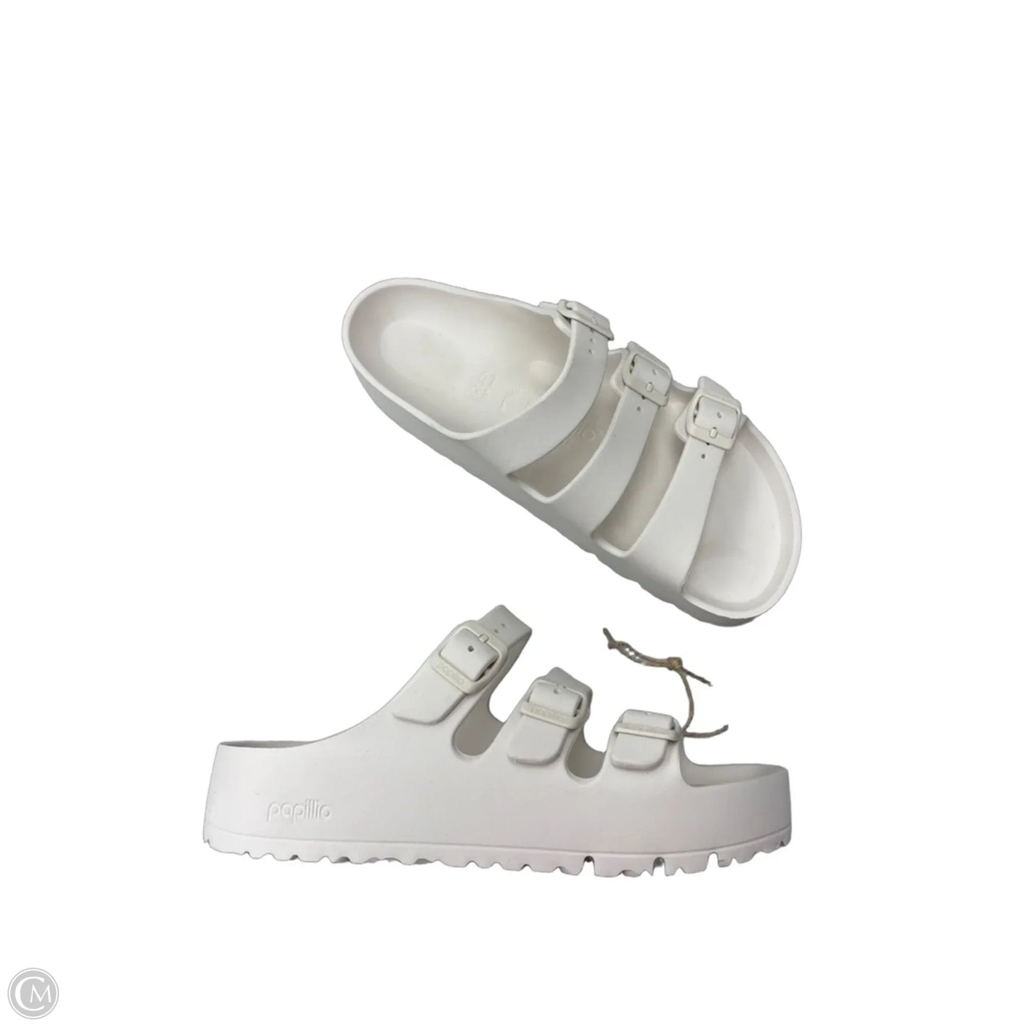 Sandals Heels Platform By Papillio In Cream, Size: 10