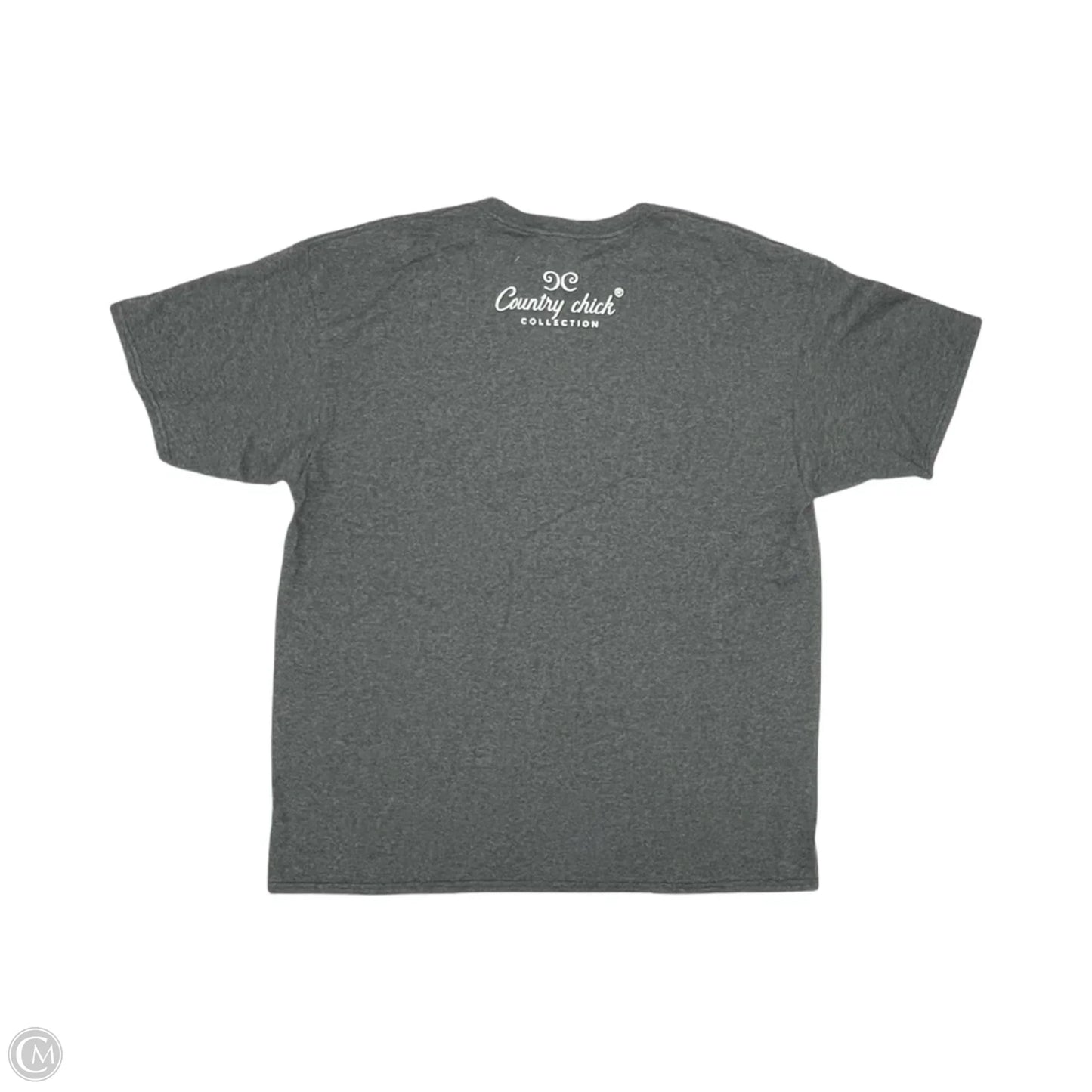 Top Short Sleeve By Clothes Mentor In Grey, Size: Xl
