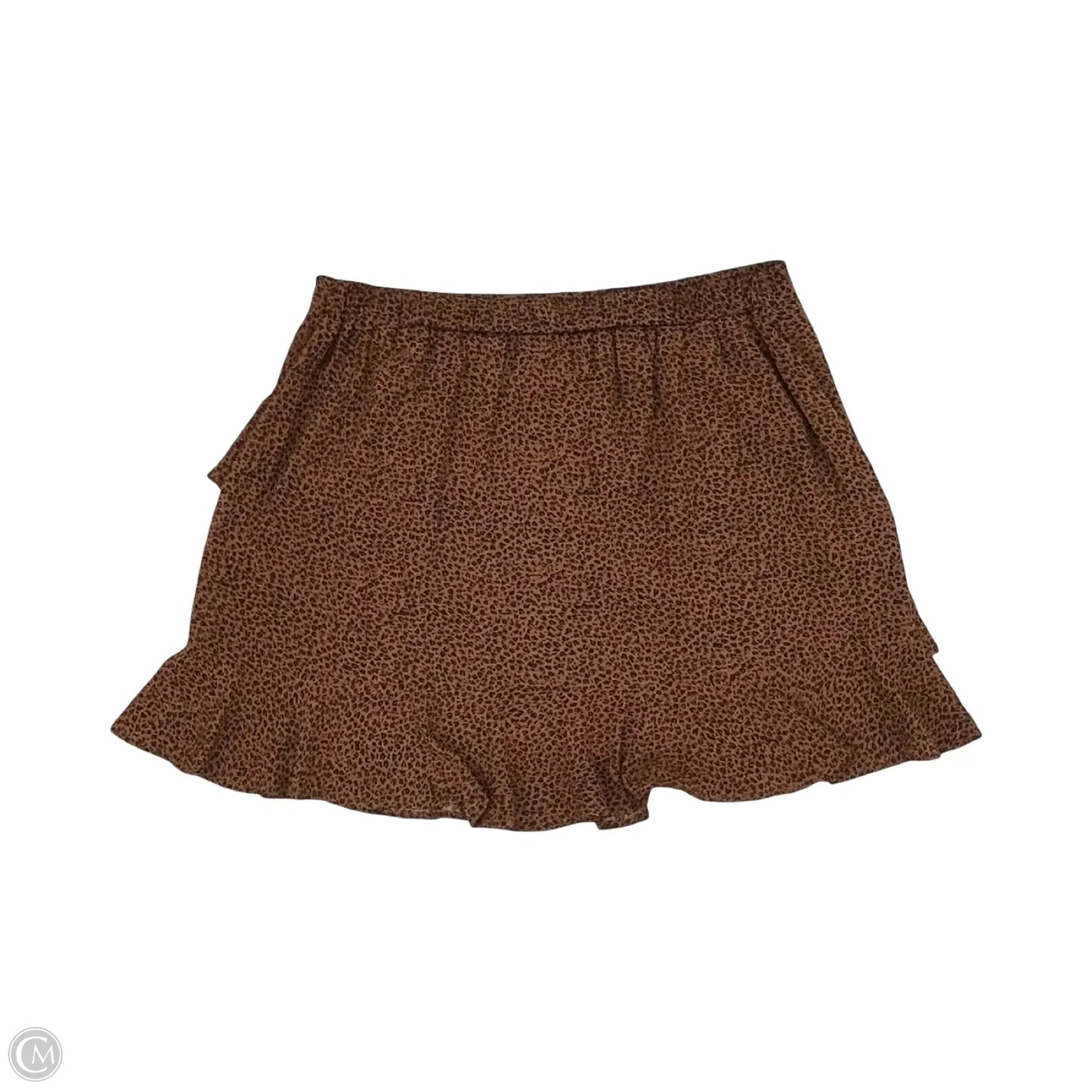 Skirt Mini & Short By A Beautiful Soul In Leopard Print, Size: Xl