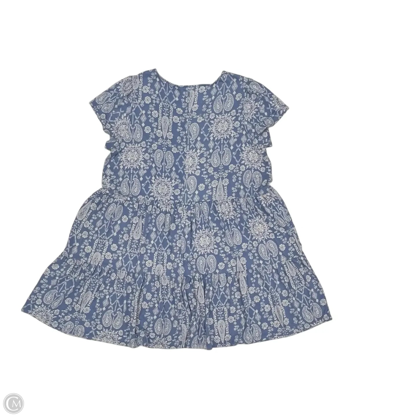 Dress Casual Short By Lucky Brand In Blue & White, Size: 2x