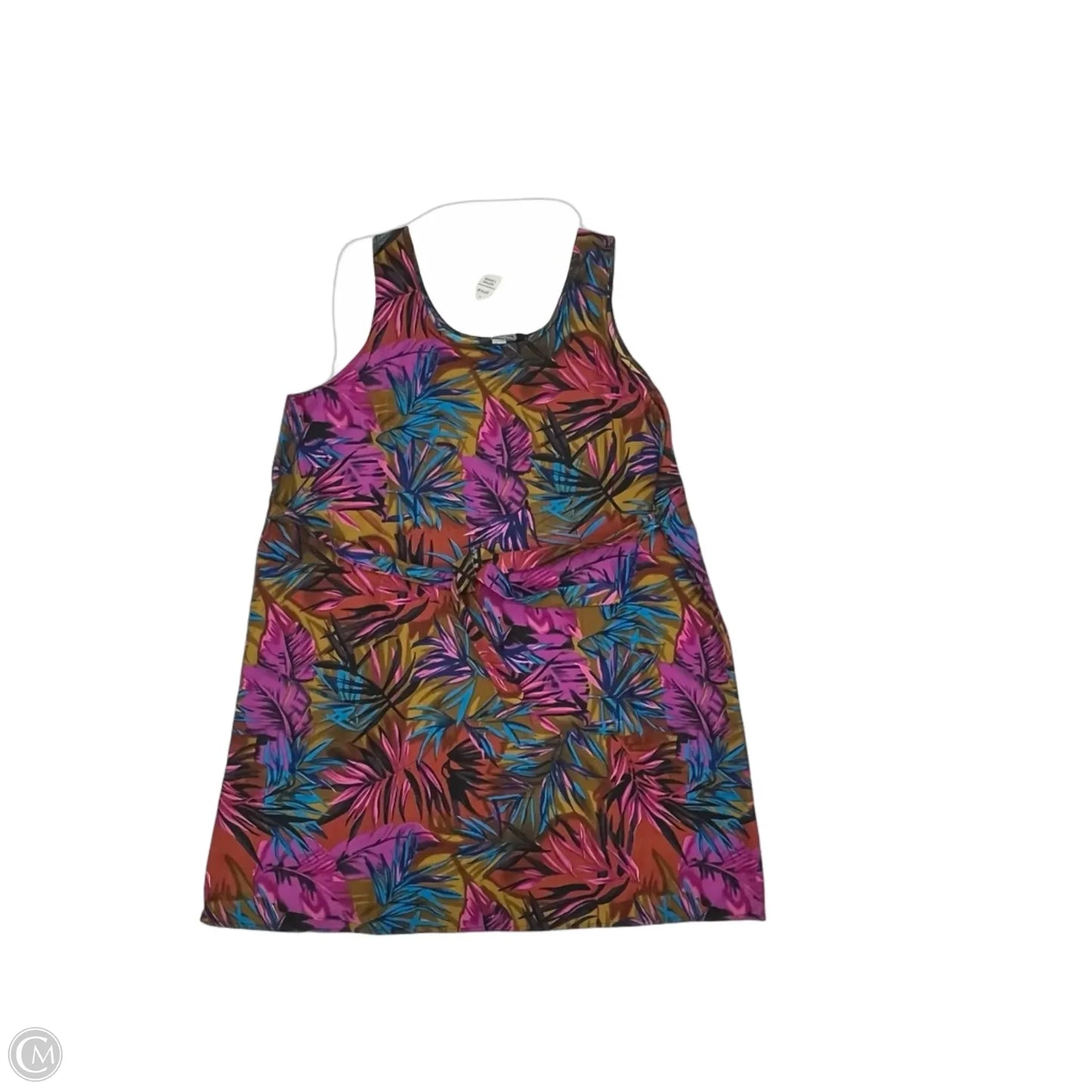 Dress Casual Short By Clothes Mentor In Tropical Print, Size: Xl