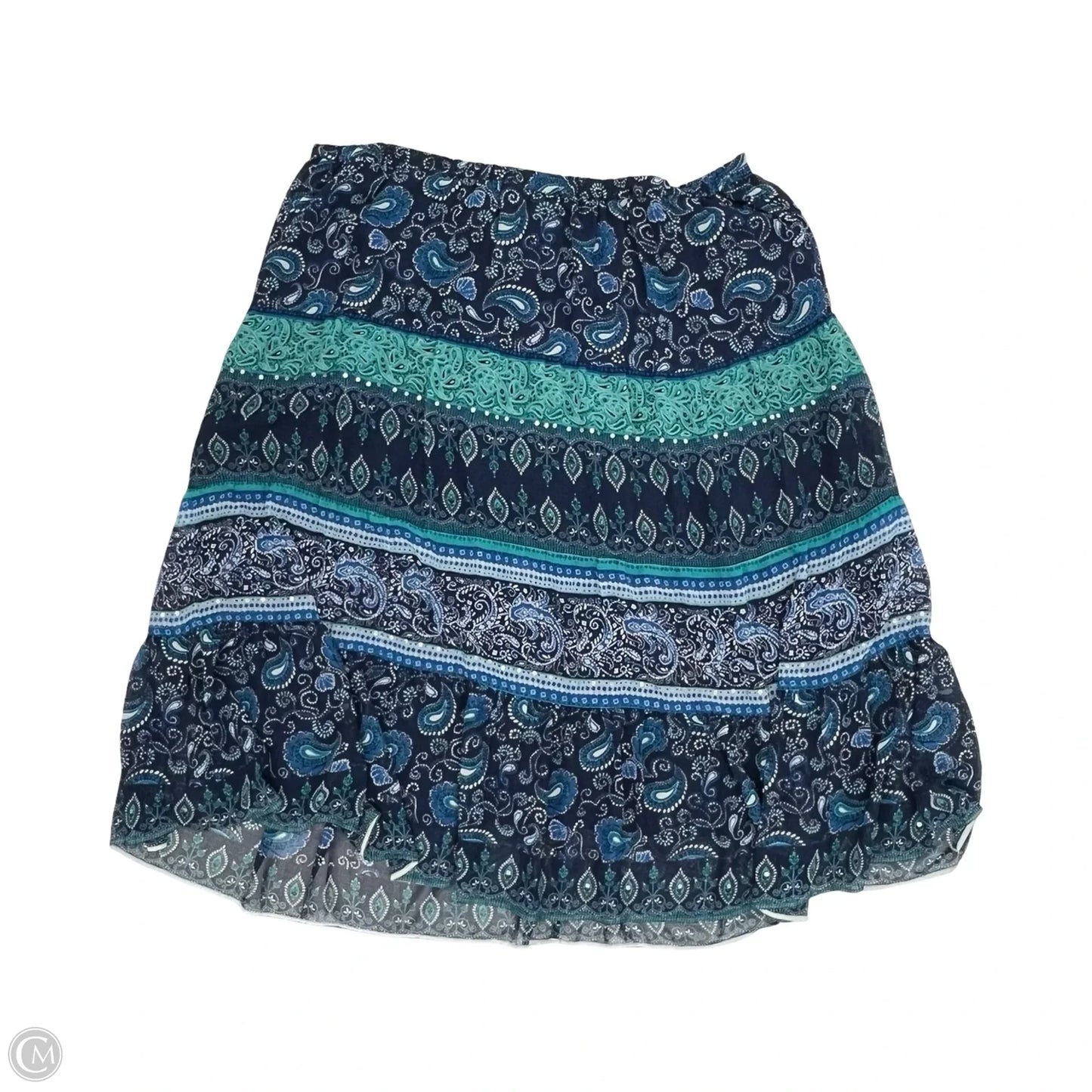 Skirt Maxi By Jm Collections In Blue, Size: 24