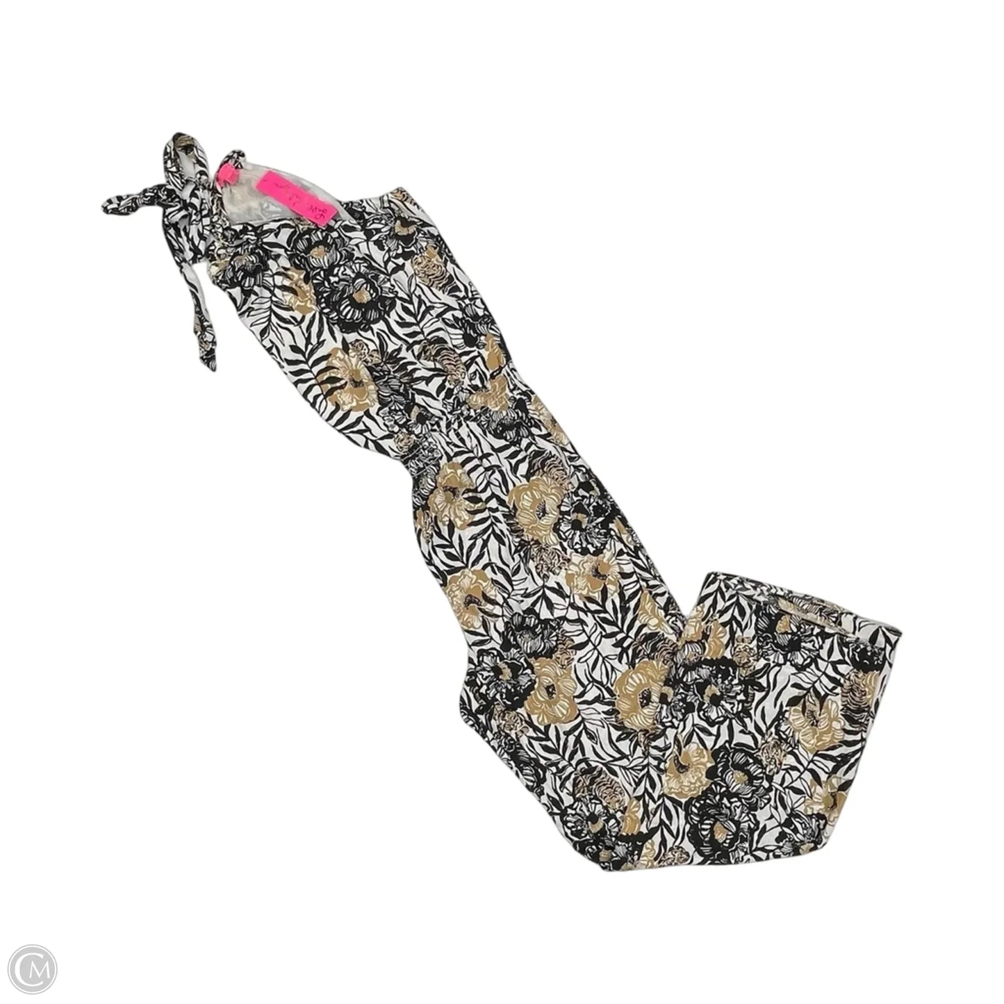 Jumpsuit Designer By Lilly Pulitzer In Black & Tan, Size: Xl