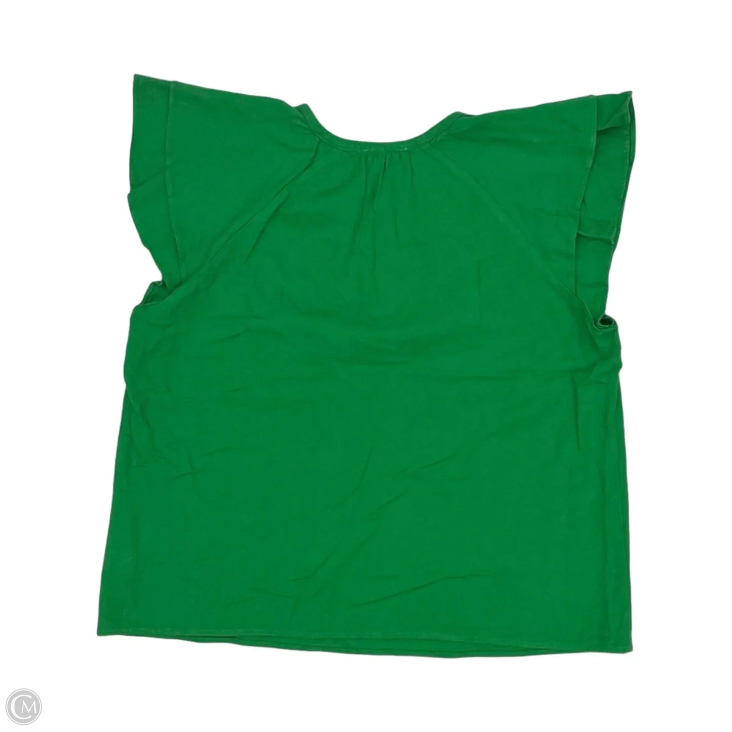 Top Short Sleeve By Calligraphie In Green, Size: L