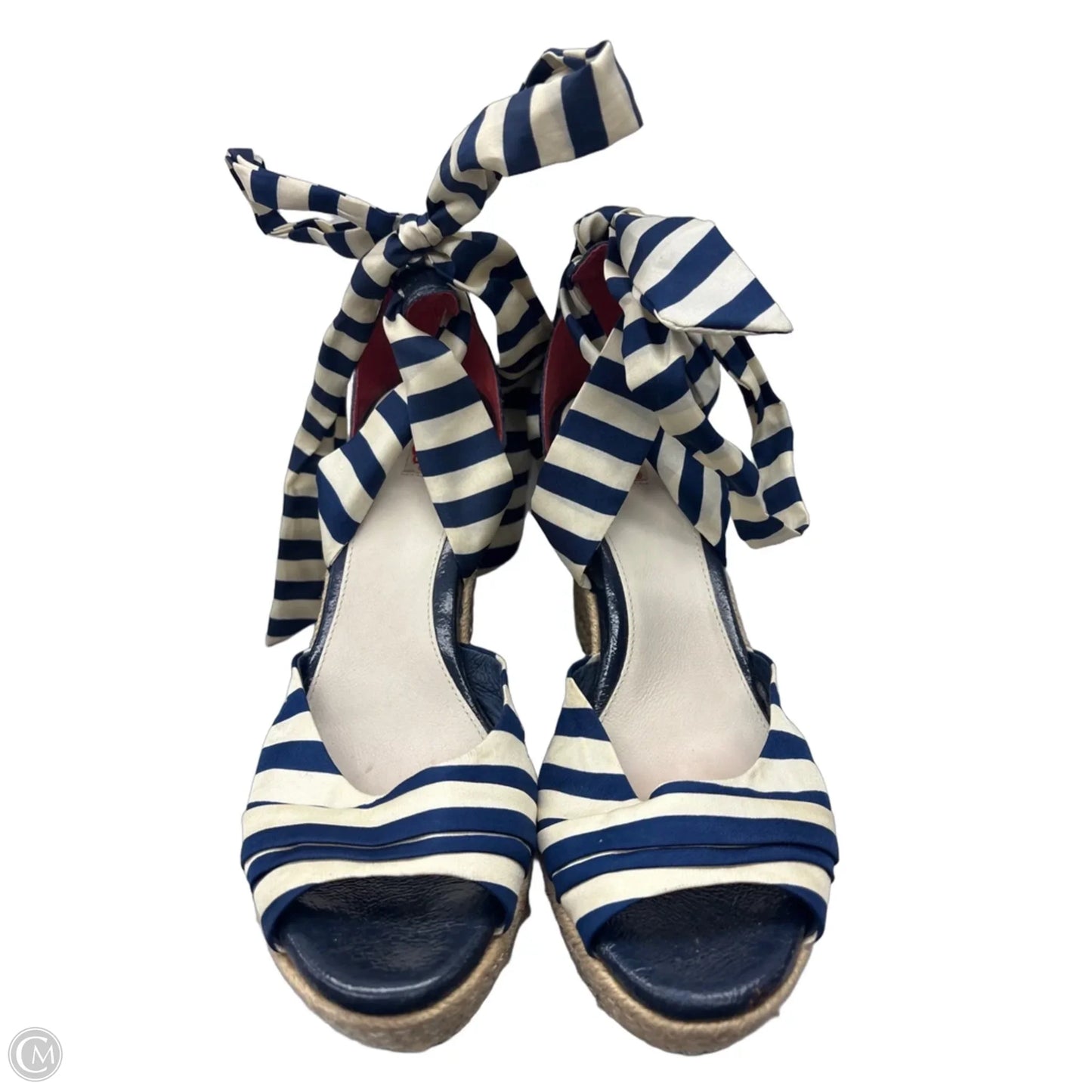 Sandals Designer By Ugg In Blue & Tan, Size: 8.5