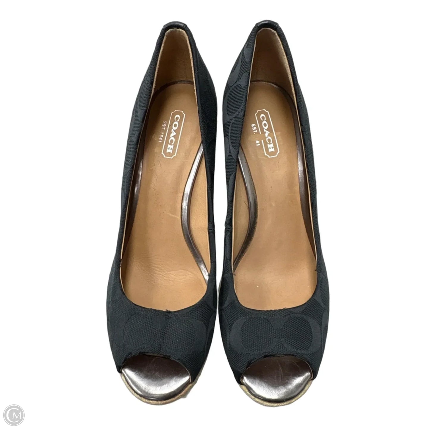 Sandals Designer By Coach In Black, Size: 7.5